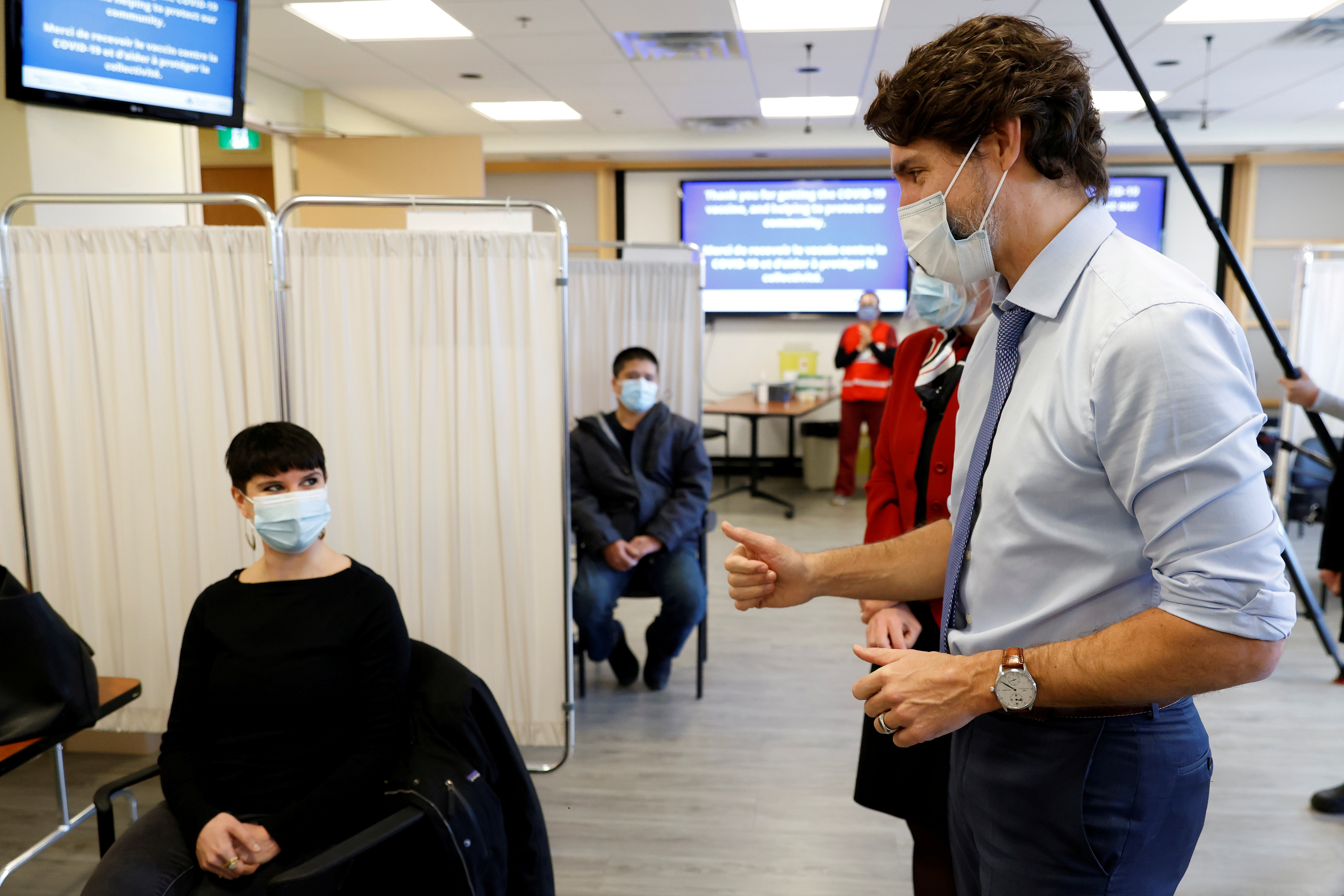 Canada trails many other nations in vaccination rates and critics accuse Prime Minister Justin Trudeau’s Liberal government of bungling the roll-out