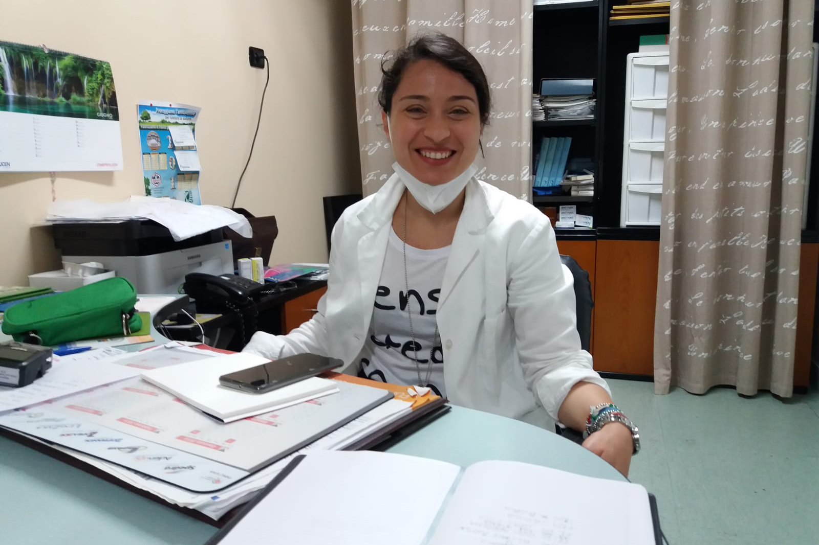 Cicale has worked 12-13 hours a day during the pandemic as Italy’s healthcare system strains under the impact of the pandemic [Courtesy of Antonella Cicale]