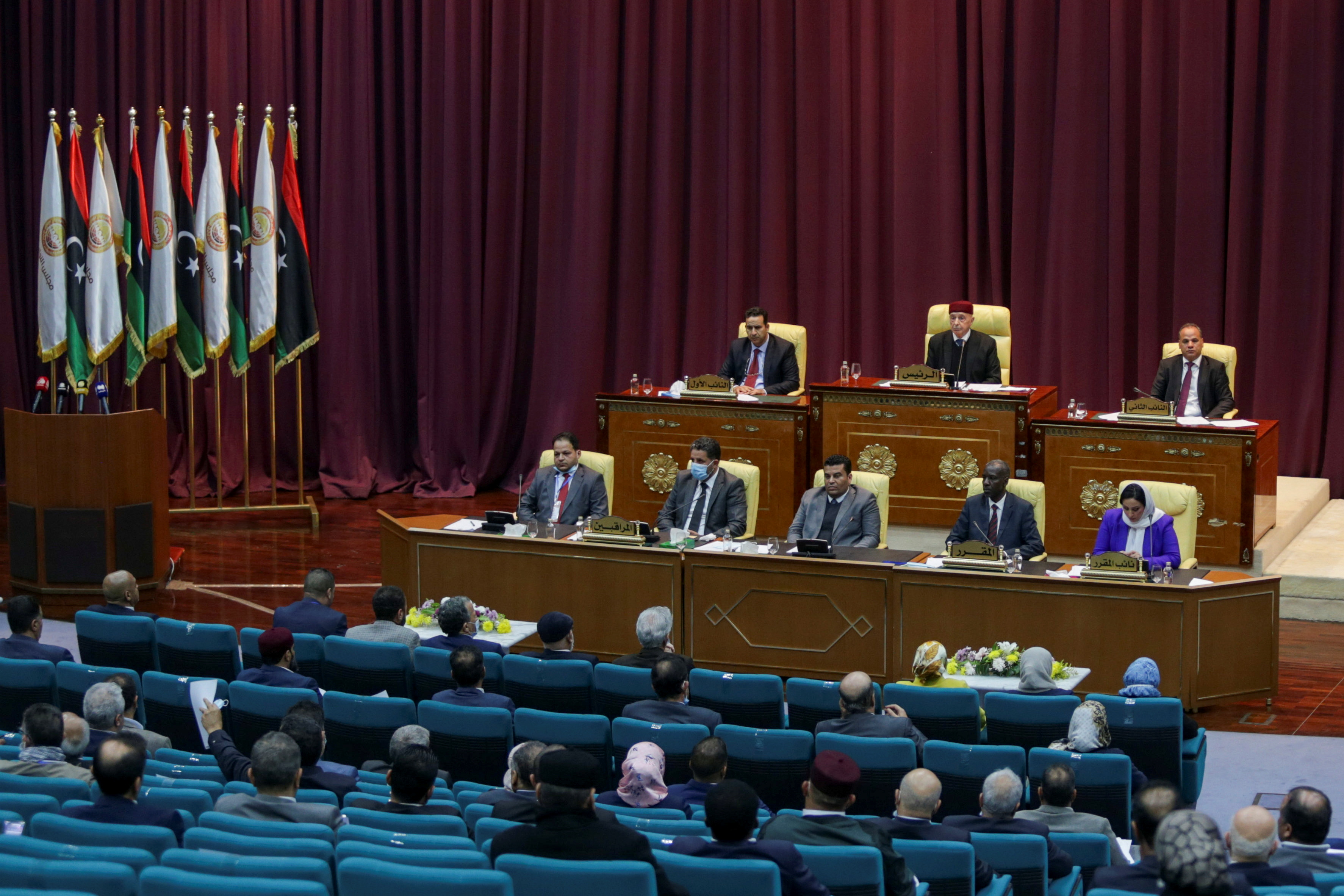 view of the parliament chamber
