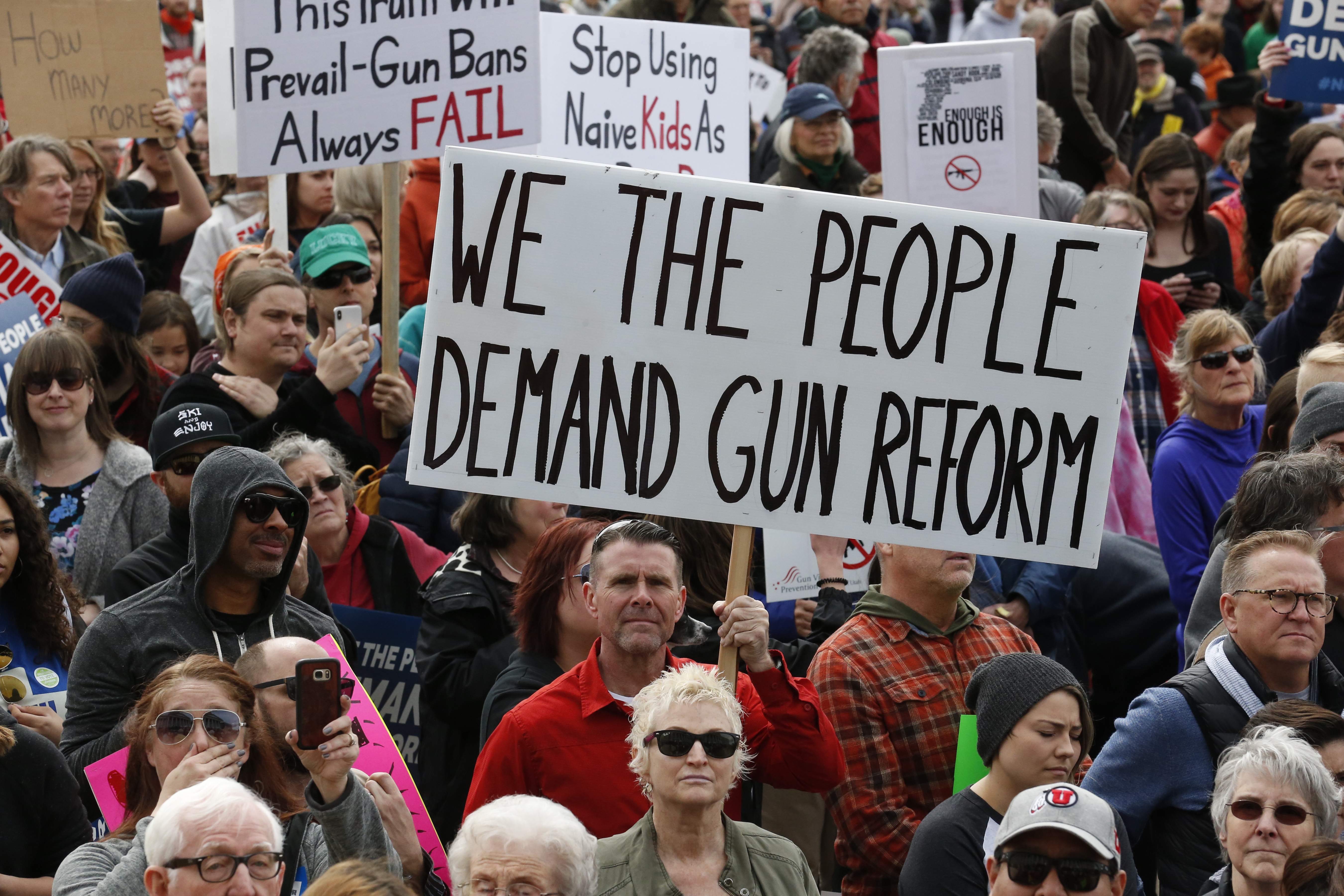 Will this be the year that mass shootings will lead to stricter US gun laws [File: Rick Bowmer/AP Photo]