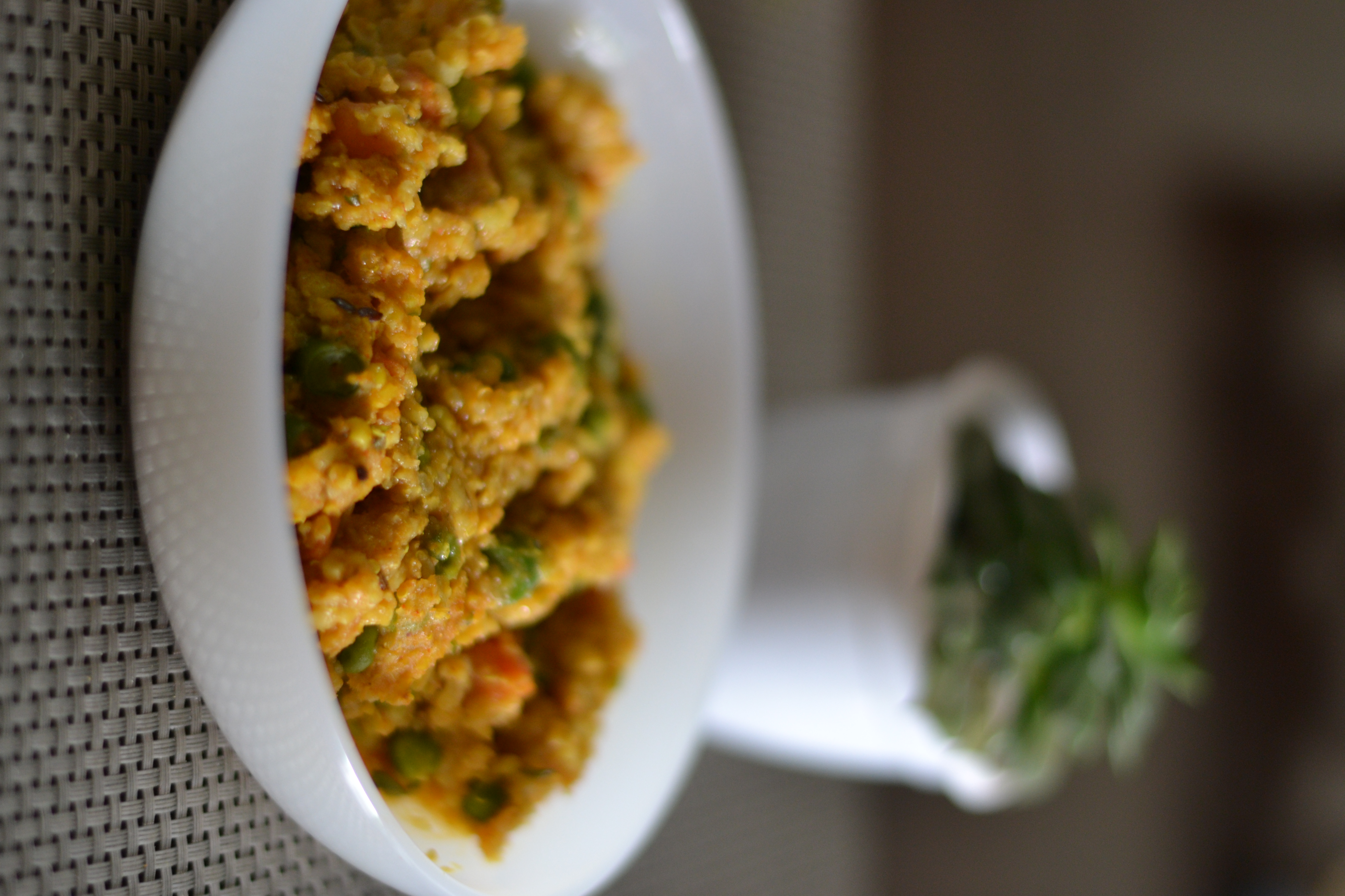 Khichdi is a mash of rice, lentils and vegetables