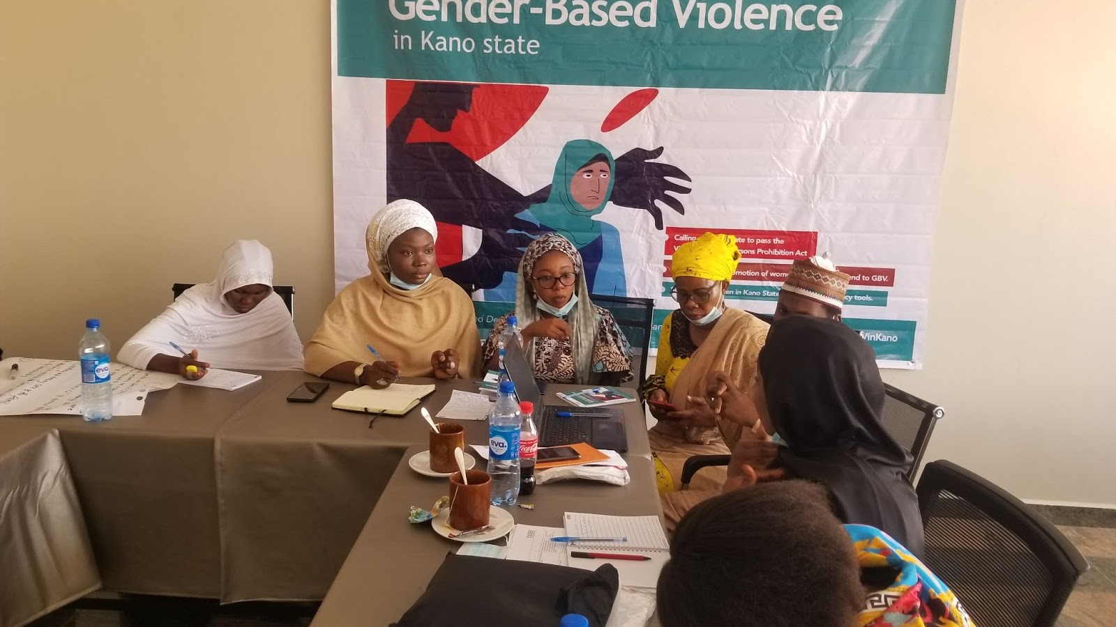 A Connected Development workshop held in Kano in February to train women on using digital tools such as Helpio to report sexual assault