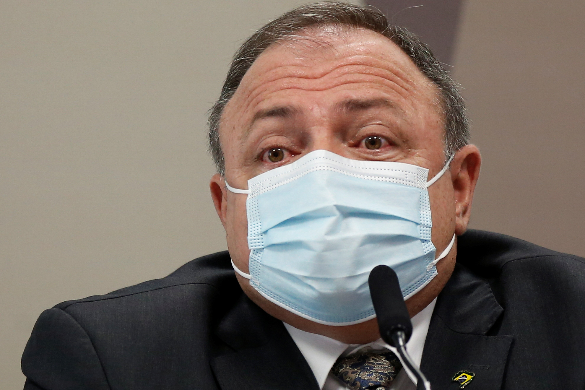 Brazil’s former Health Minister Eduardo Pazuello testified in the Senate inquiry on May 20