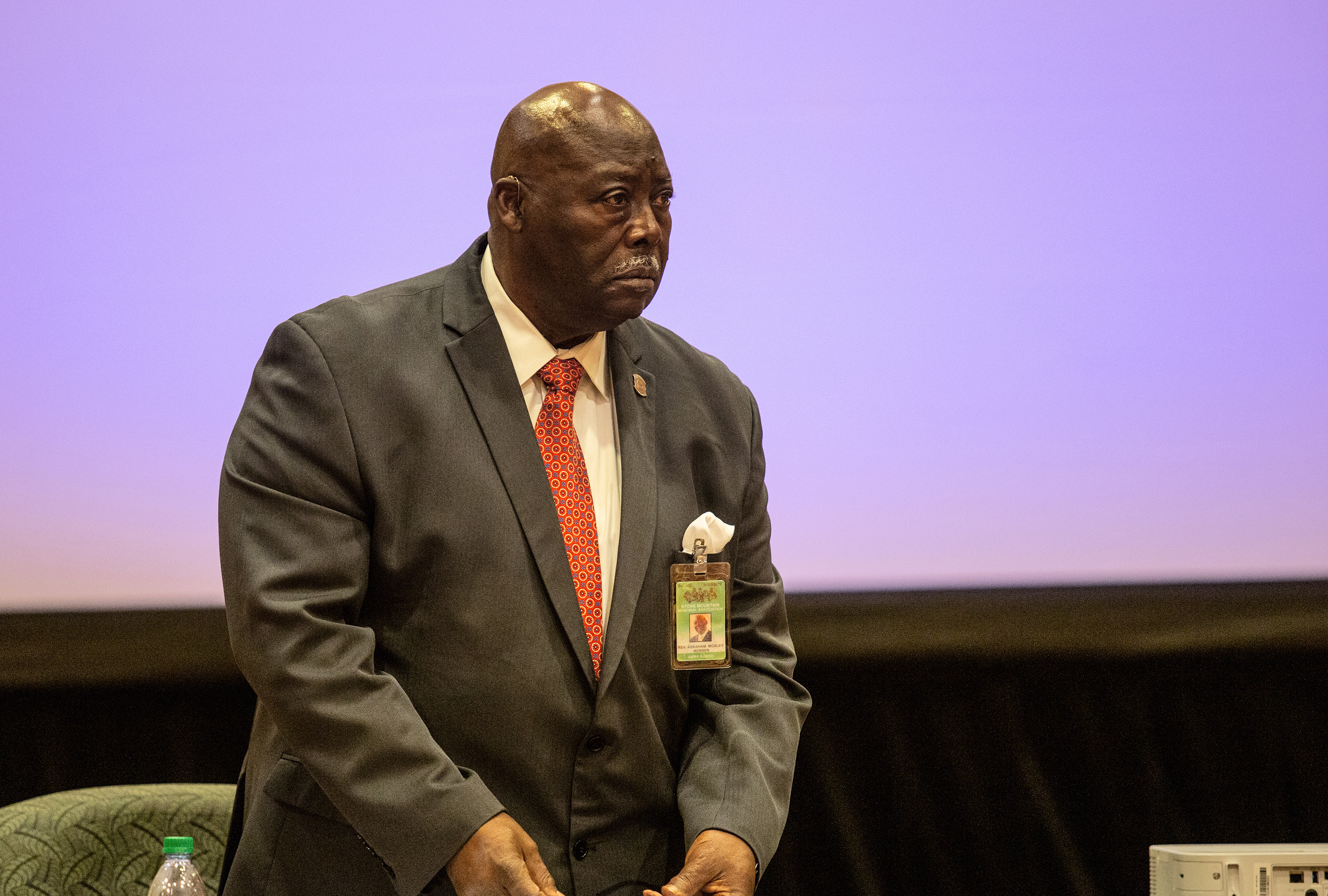 Reverend Abraham Mosley is the first Black chairman of the Stone Mountain Memorial Association