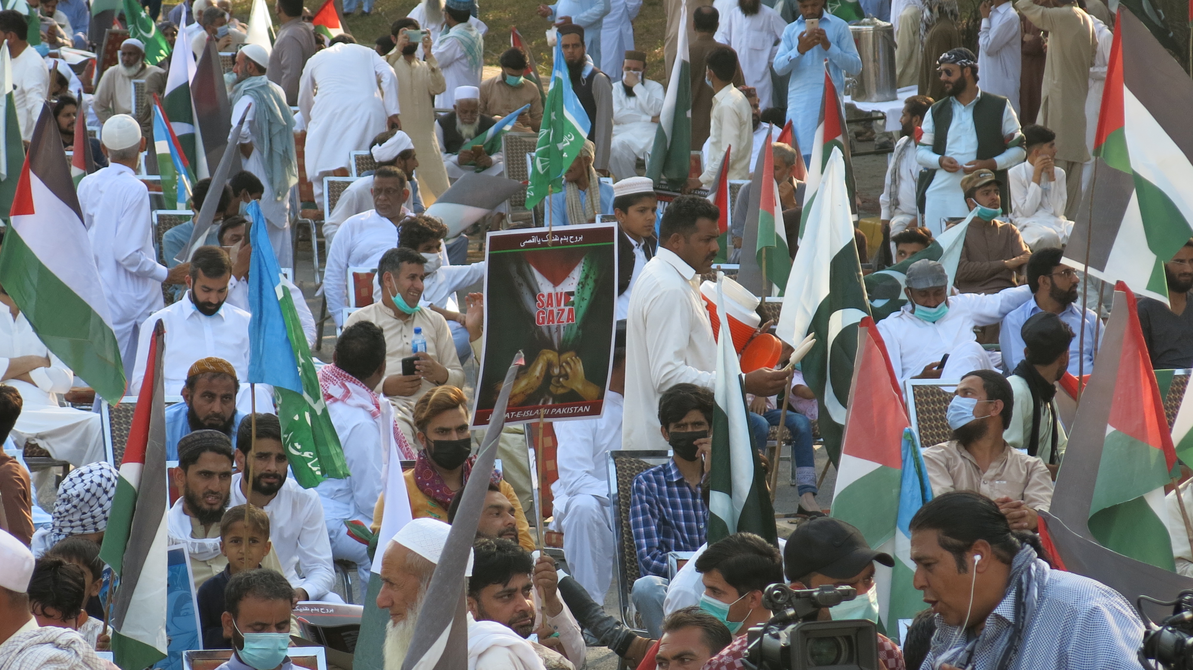 A pro-Palestinian rally in Islamabad, Pakistan