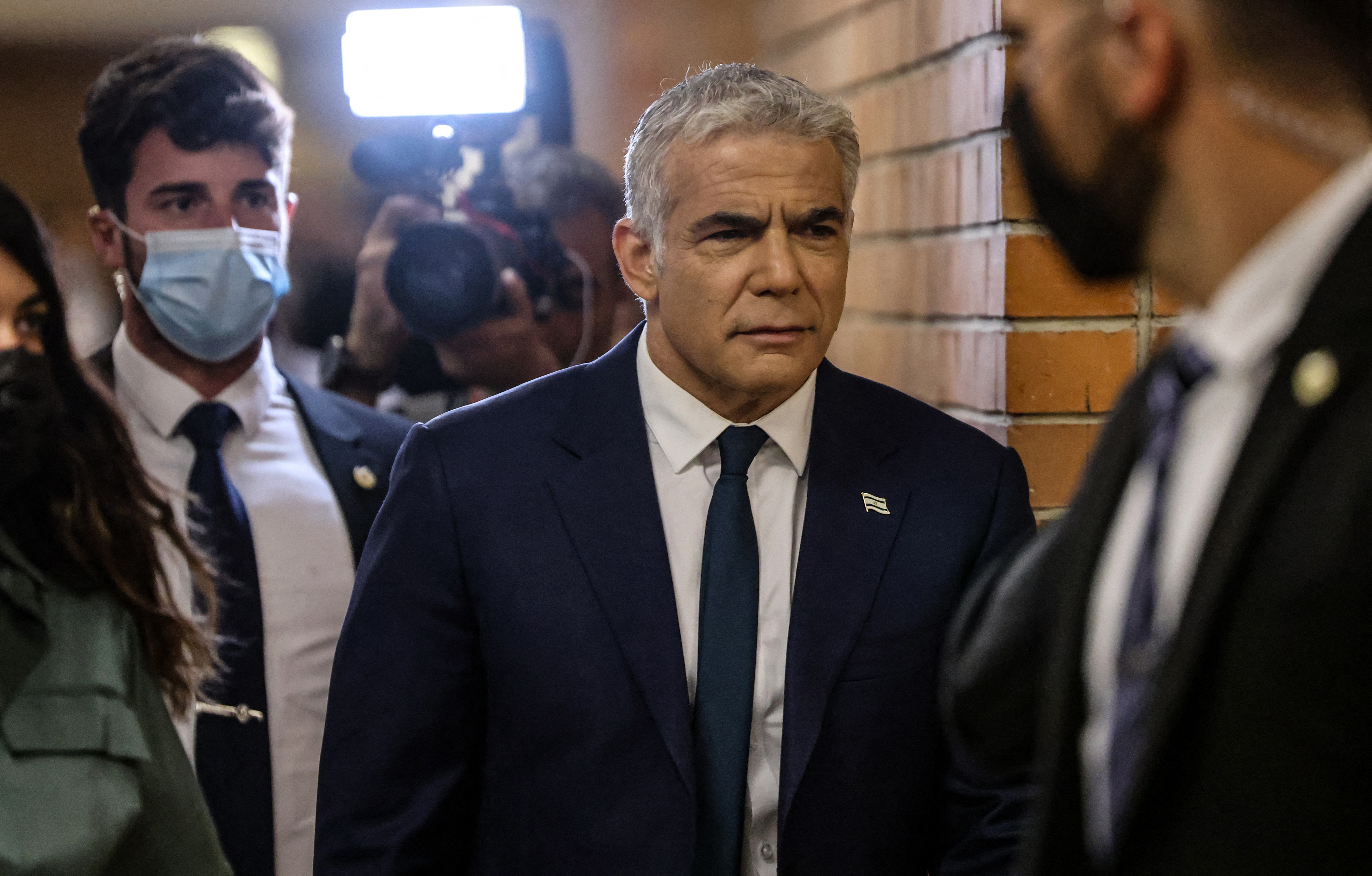 Israeli Minister of Foreign Affairs Yair Lapid heads the Yesh Atid party