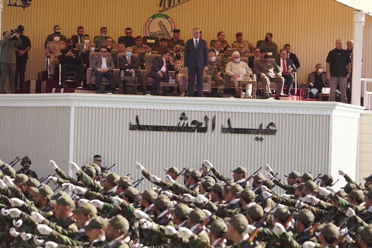 Iraqi Prime Minister Mustafa al-Kadhimi attended the parade