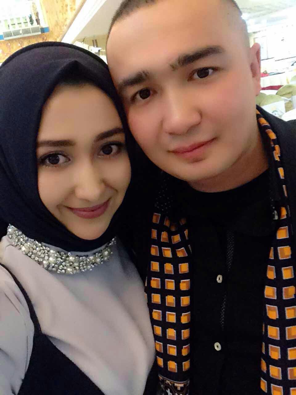 Almas Nizanidin with his wife Buzainafu Abudourexiti, who has been detained since 2017. He has had no contact with her since [Courtesy of Almas Nizanidin]