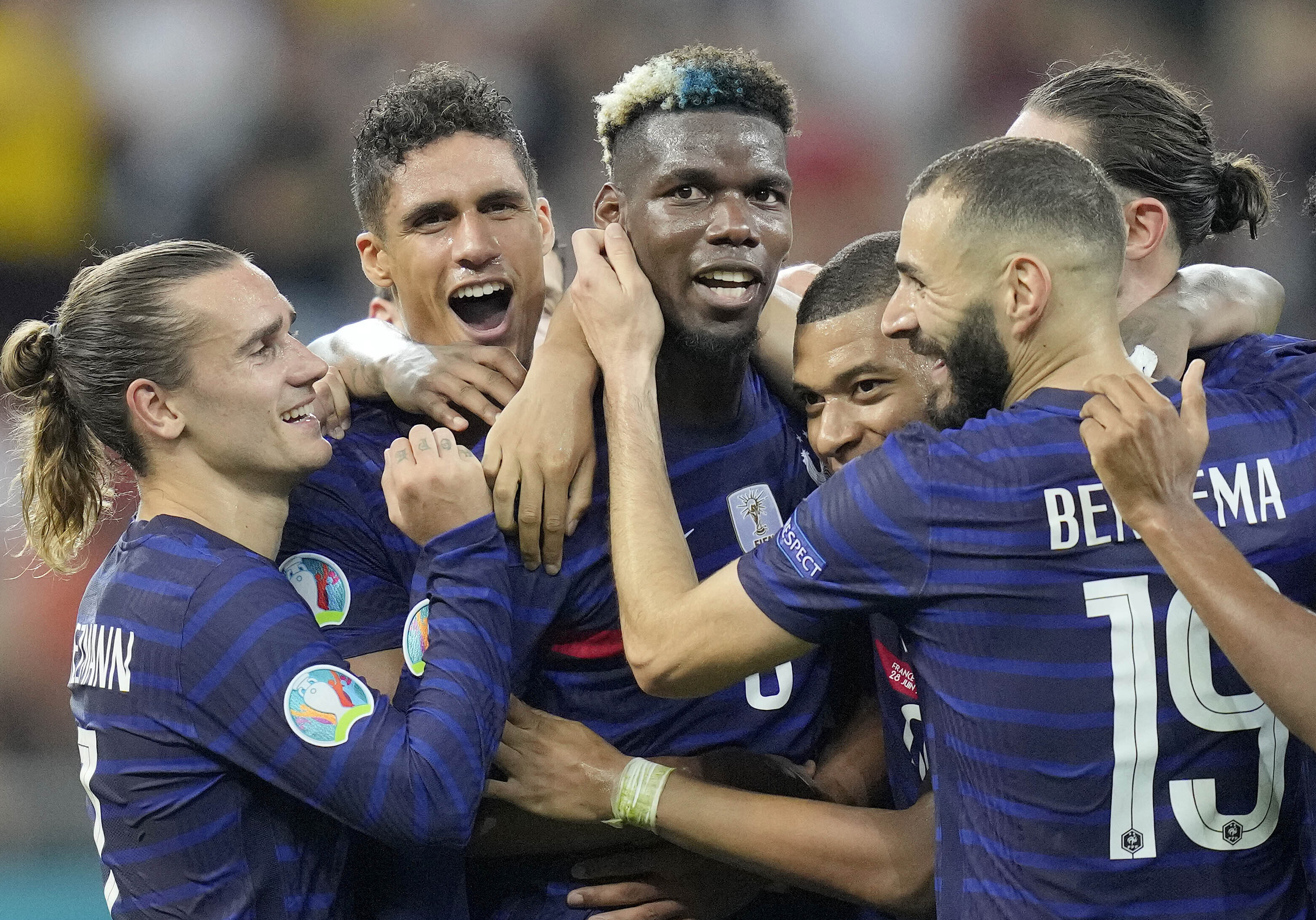 France’s Paul Pogba (c) has been an integral part of the national team [Vadim Ghirda, Pool]