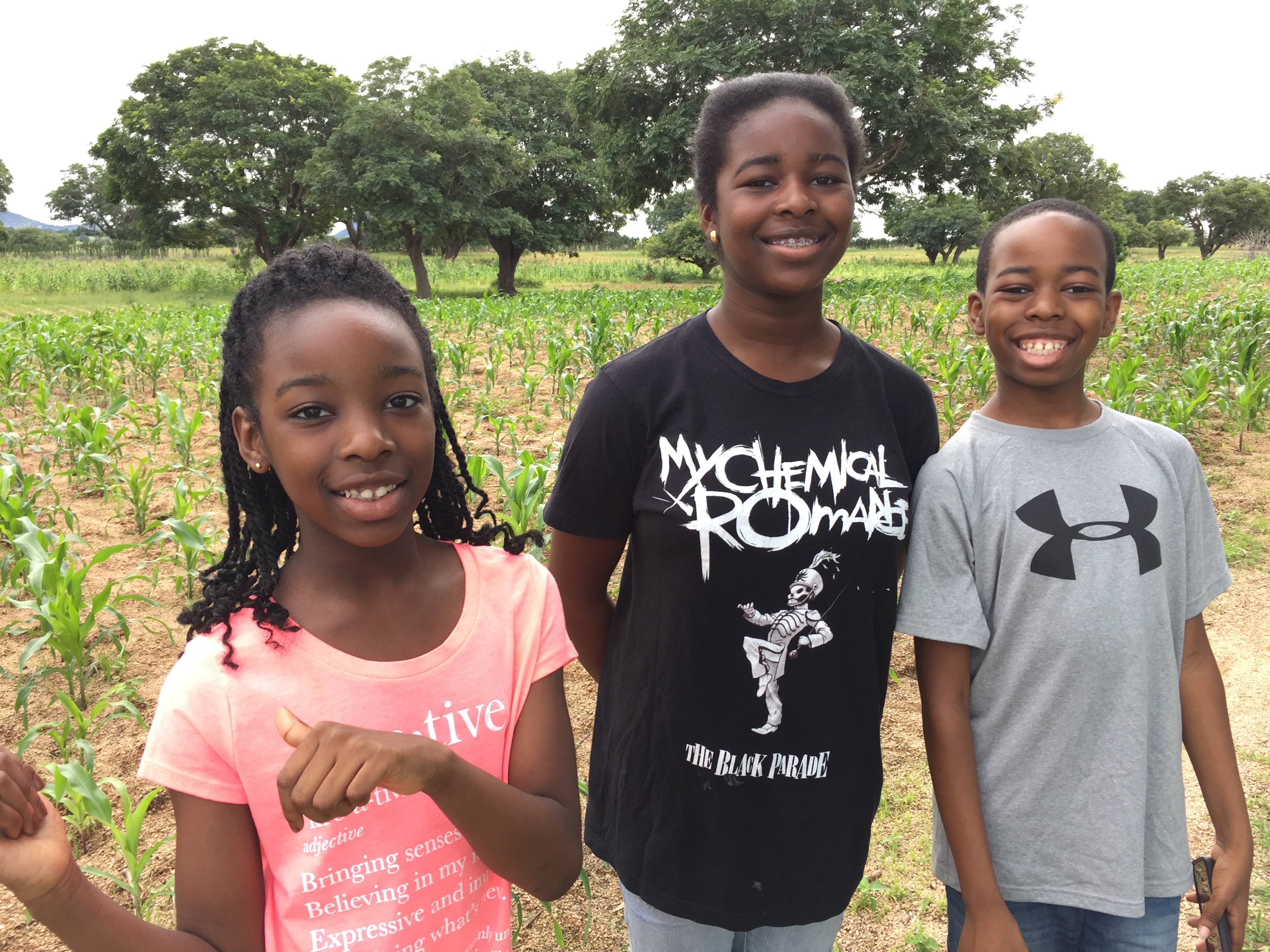 The writer’s children on their first visit to Nigeria [Photo courtesy of Enuma Ezenwa-Iyob]