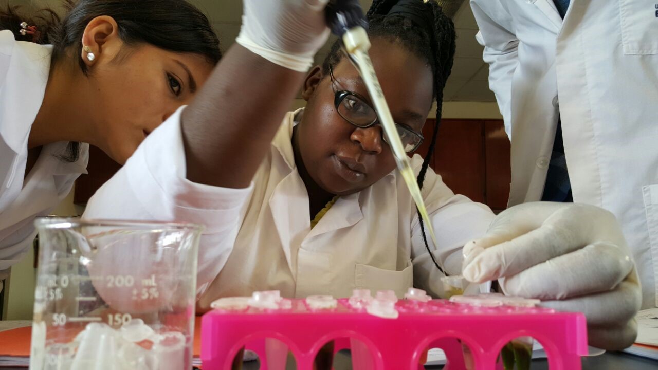 Esnath Divasoni during her agricultural science studies at EARTH University in Costa Rica [Photo courtesy of EARTH University]