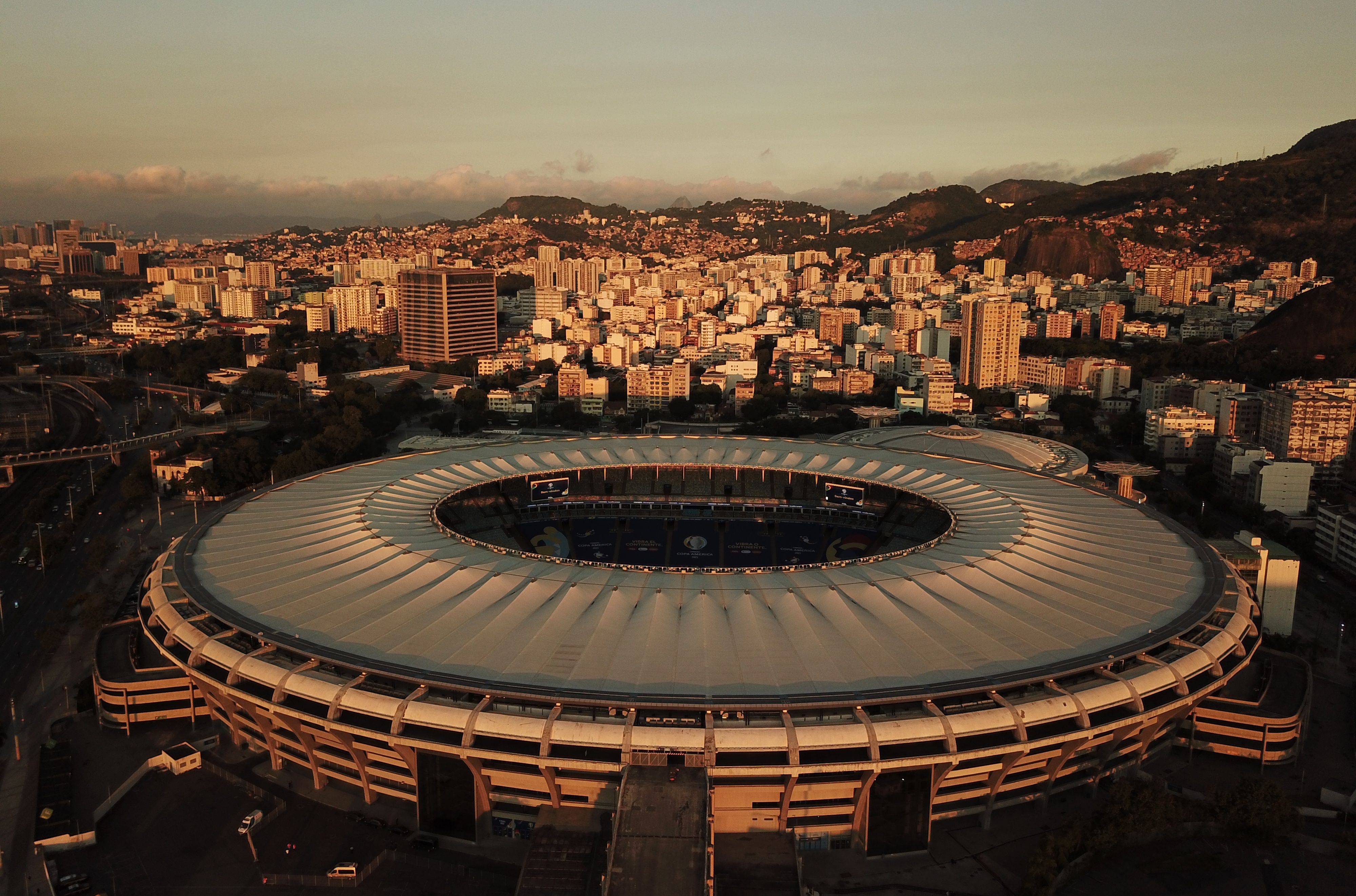 Maracana Stadium ahead of the Copa America final between Brazil and Argentina