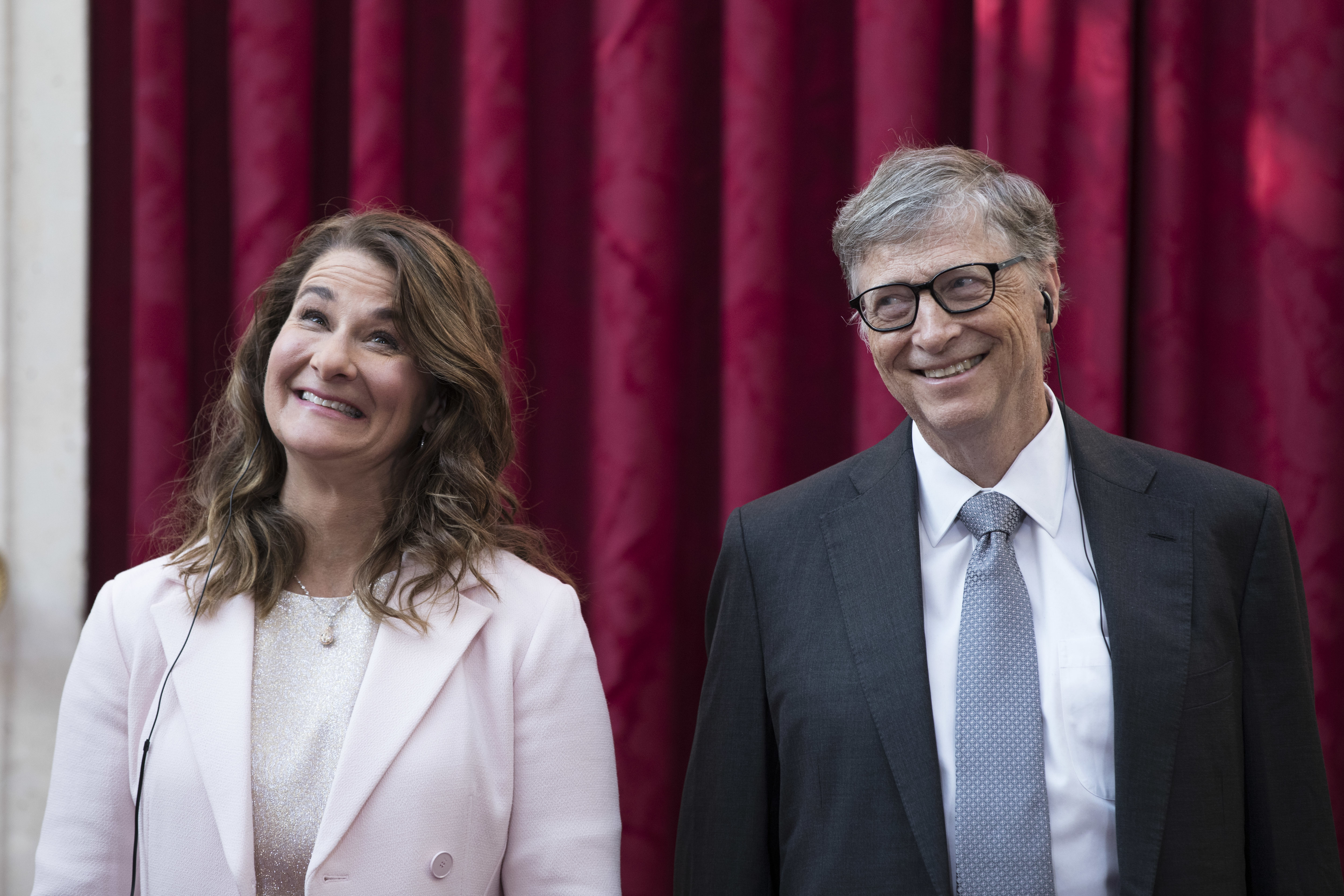 French, left, and Gates, right, will continue to work together as co-chairs of their foundation
