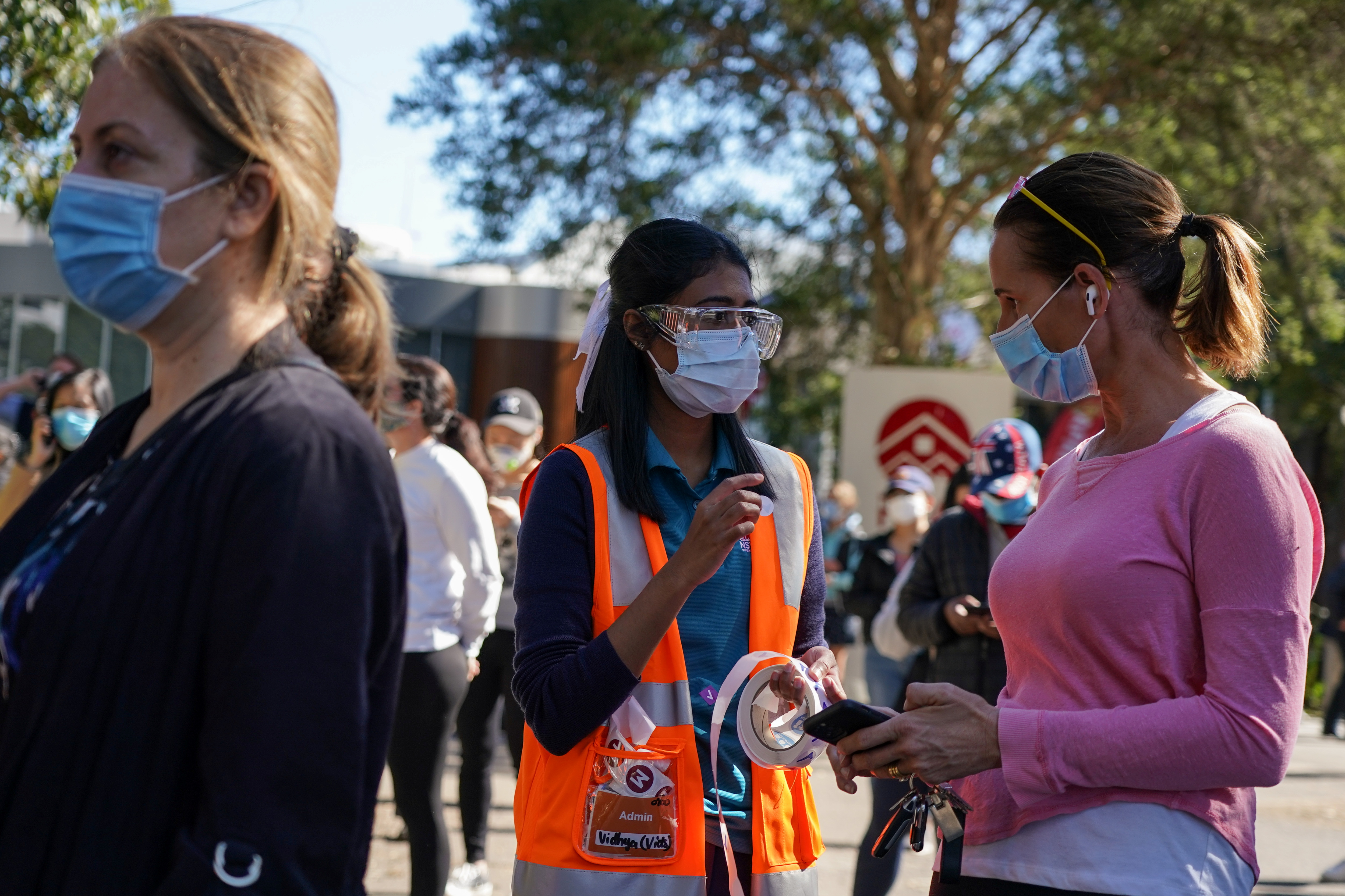 About 28.5 percent of people in the state of New South Wales are fully vaccinated against COVID-19 and the authorities are now singling out people in the hardest-hit suburbs for inoculation