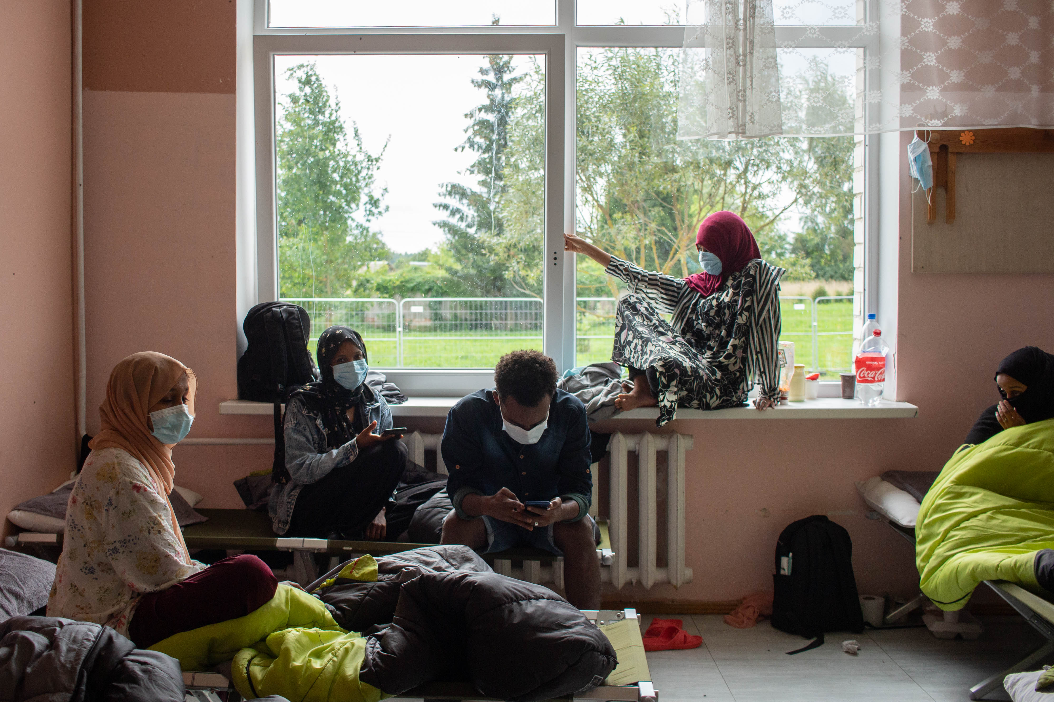 In a disused school in Vydeniai, migrants and refugees wait to hear what future awaits them [Giedrė Peseckytė/Al Jazeera]