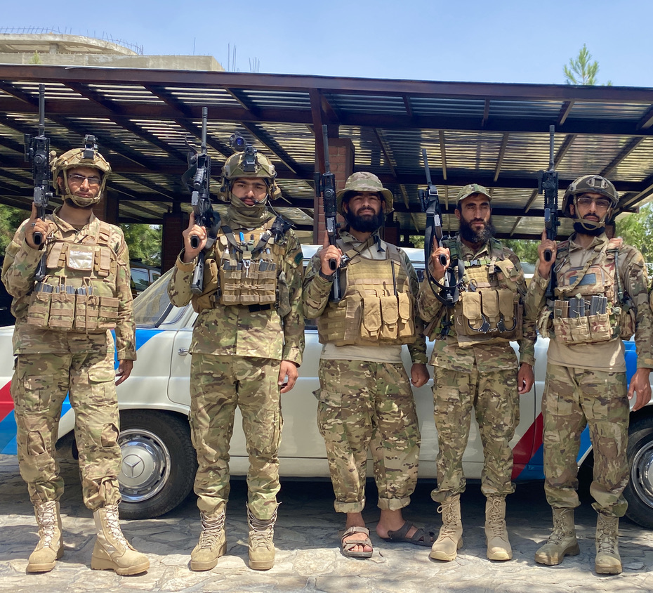 Part of Khalil Ur-Rahman Haqqani’s security detail – Haqqani is still labelled a global terrorist by the US and also remains on a UN terrorist list