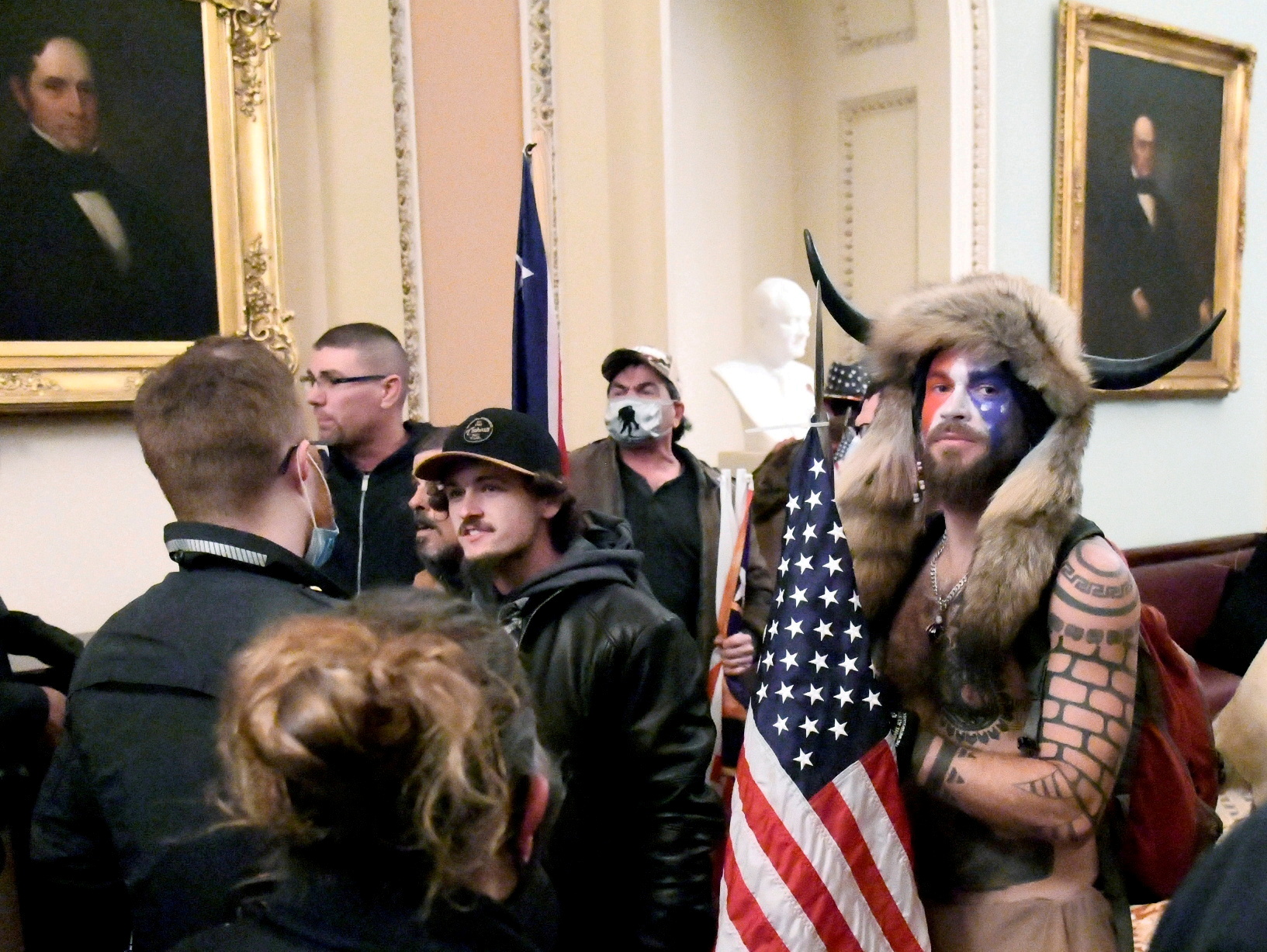 There are numerous videos and photographs that show Jacob Chansley in the Capitol and have made him one of the best-known figures of the January 6 riot
