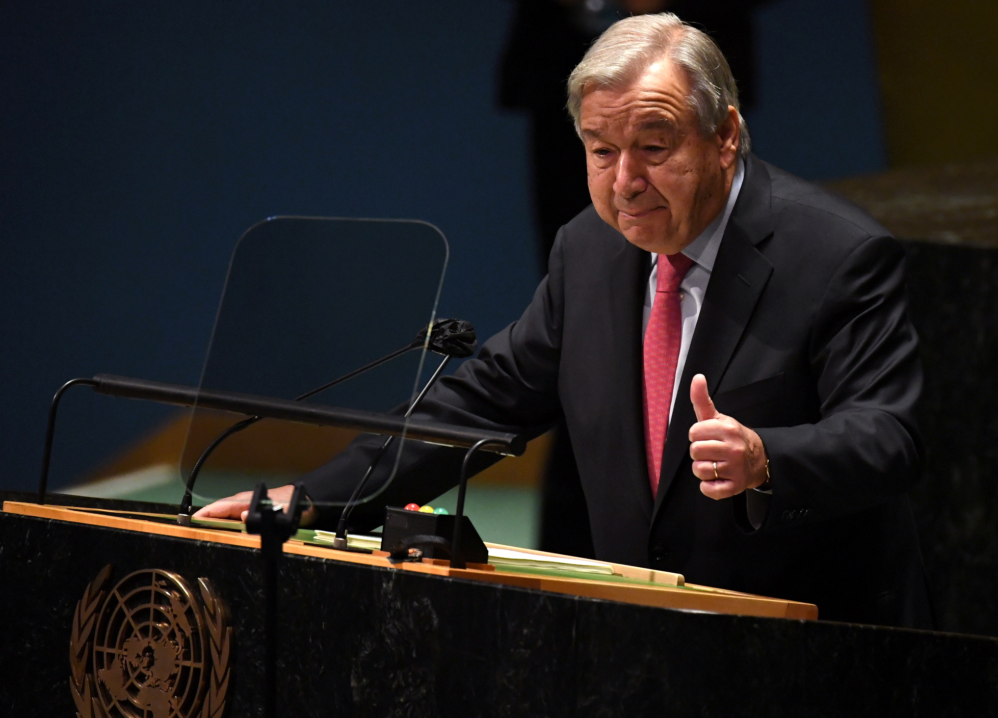 United Nations Secretary-General Antonio Guterres said he was “encouraged” by the announcements made at the General Assembly by the US and China regarding their commitment to climate action