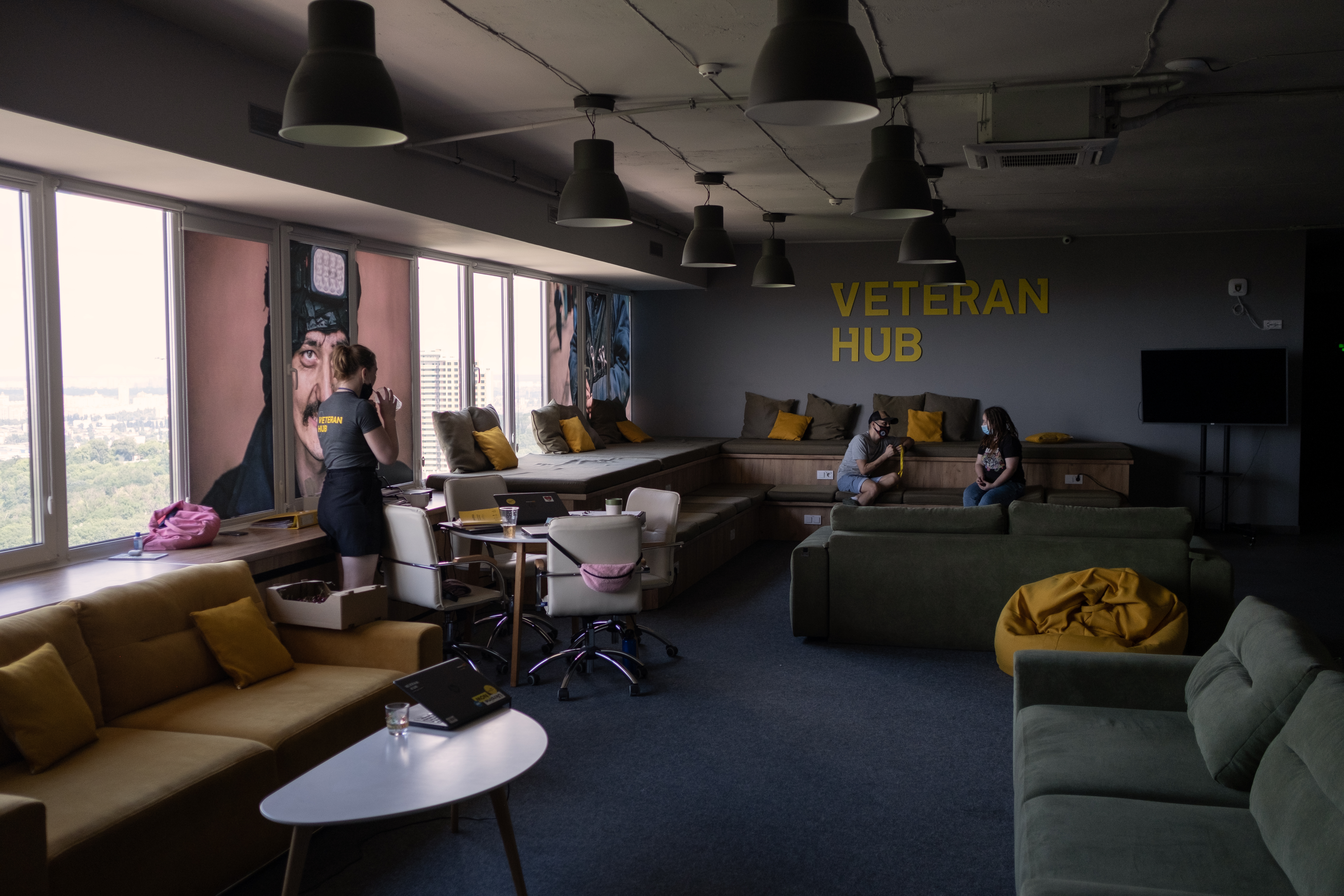 Veteran Hub in Kyiv is a space where veterans can seek free psychological and legal support