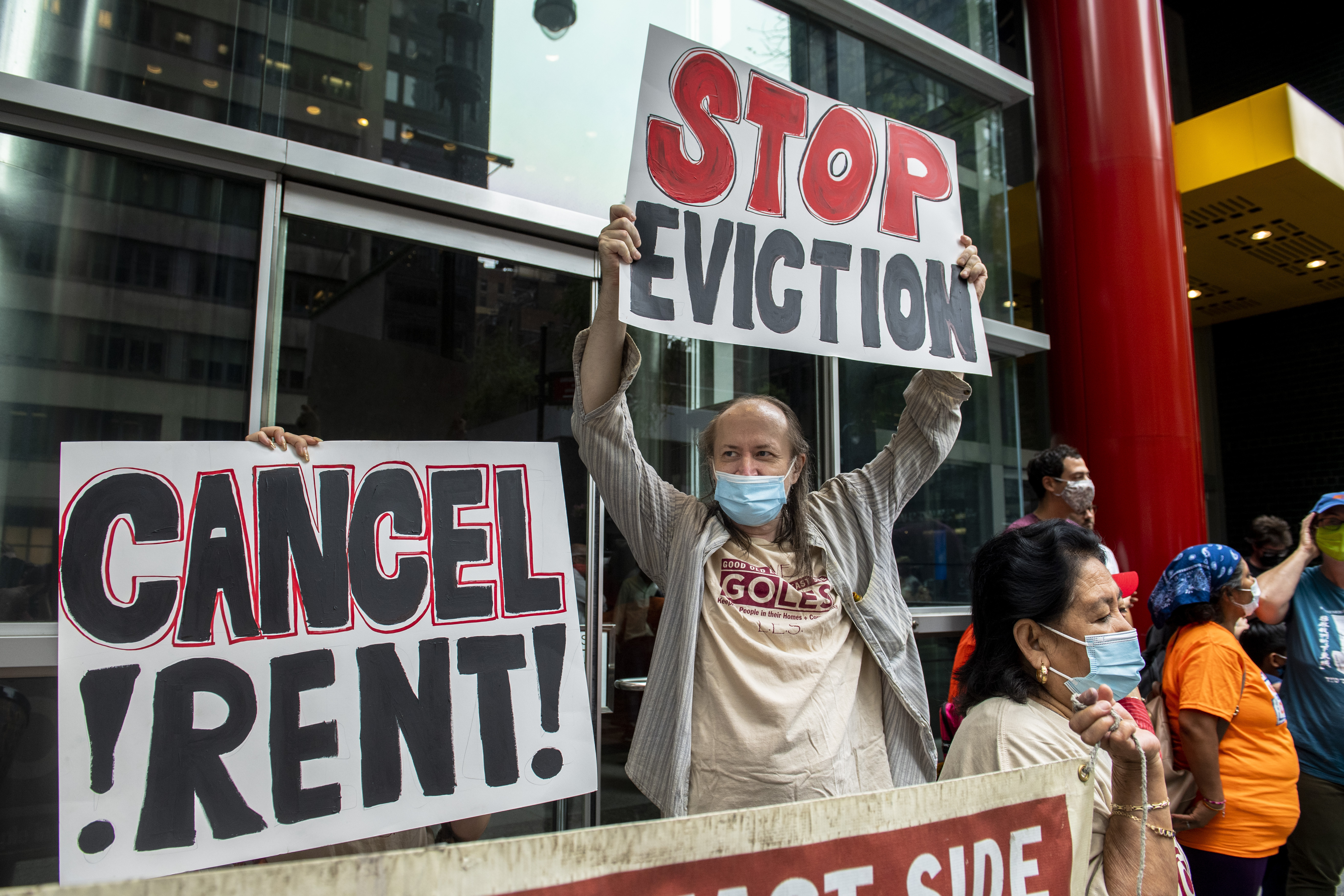 Roughly 3.5 million people in the United States said they faced eviction in the next two months, according to US Census Bureau data from early August