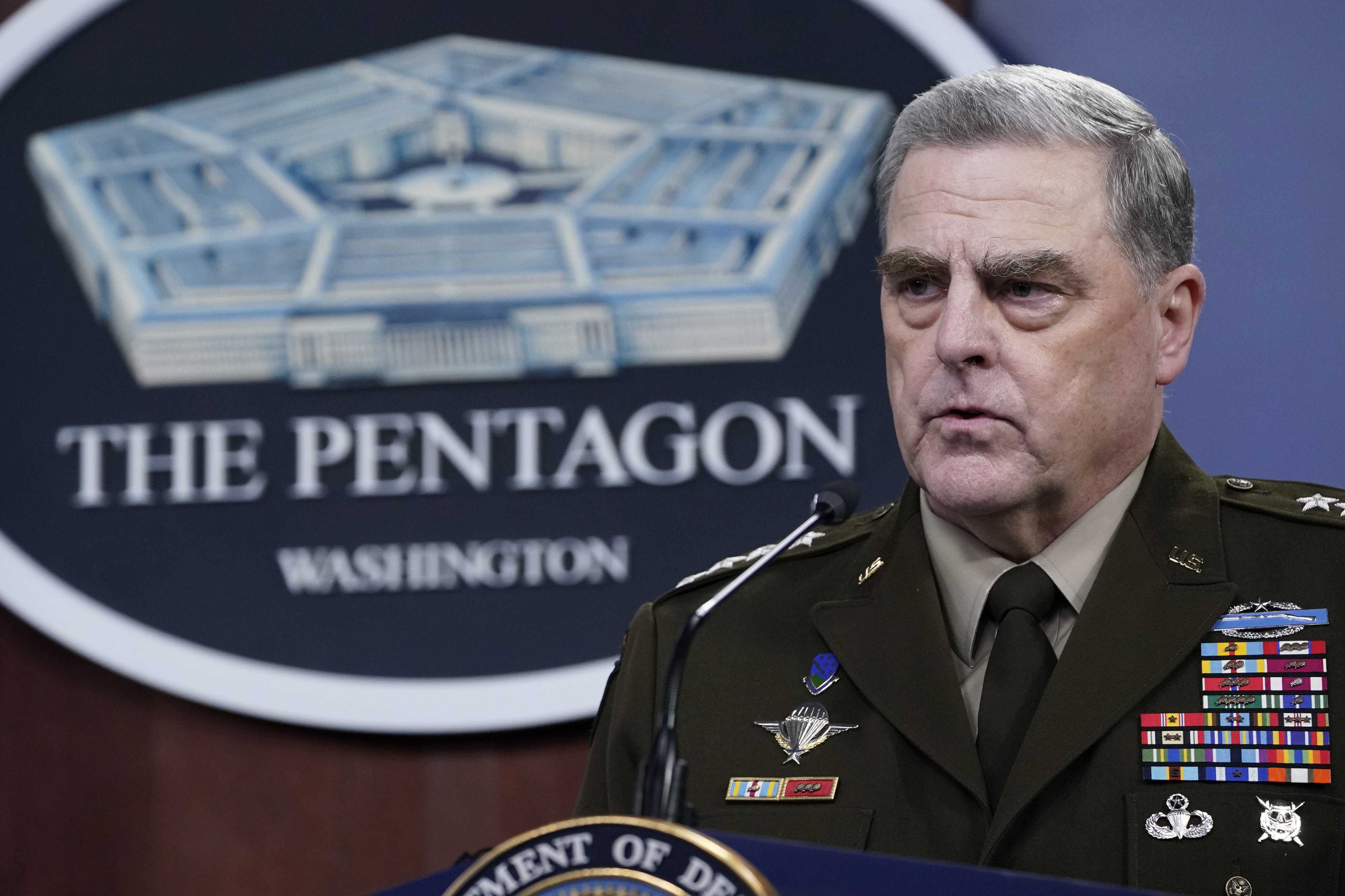 Joint Chiefs of Staff General Mark Milley described the test as 'very close' to a Sputnik moment (AP Photo/Susan Walsh)