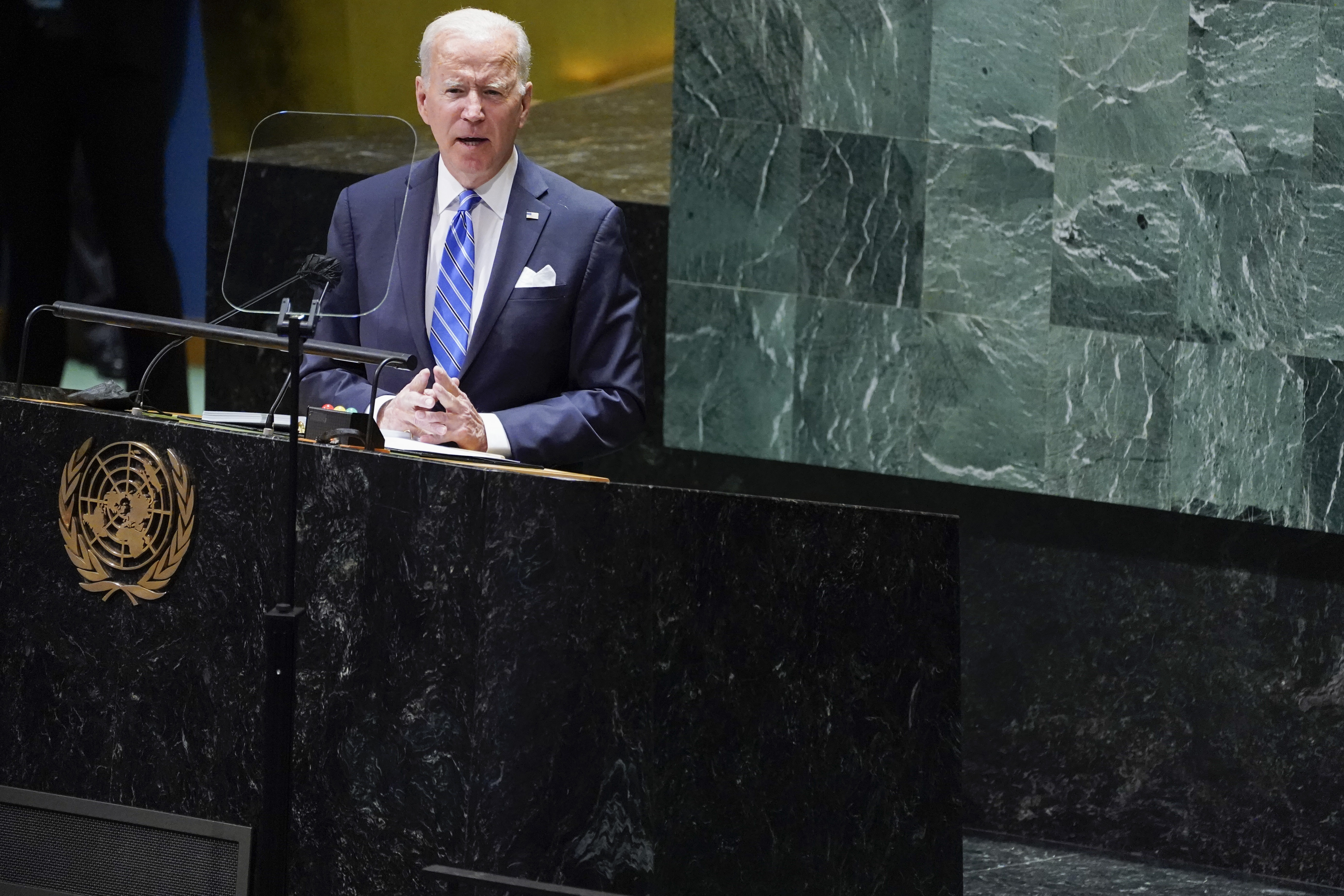 Biden delivers remarks to the 76th session of the United Nations General Assembly