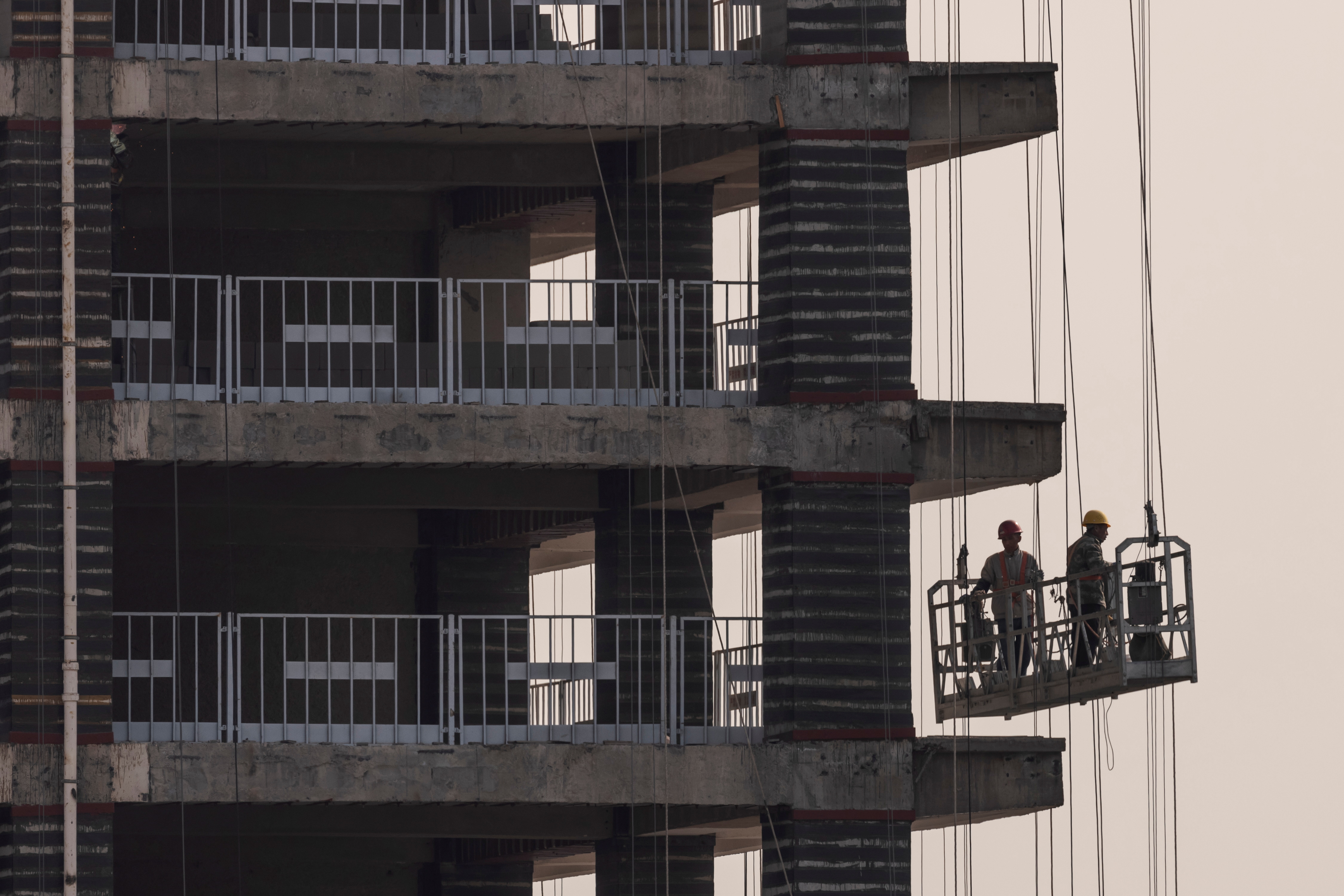 There are increasing concerns about the property sector with industry giant Evergrande struggling with more than $300bn in debt