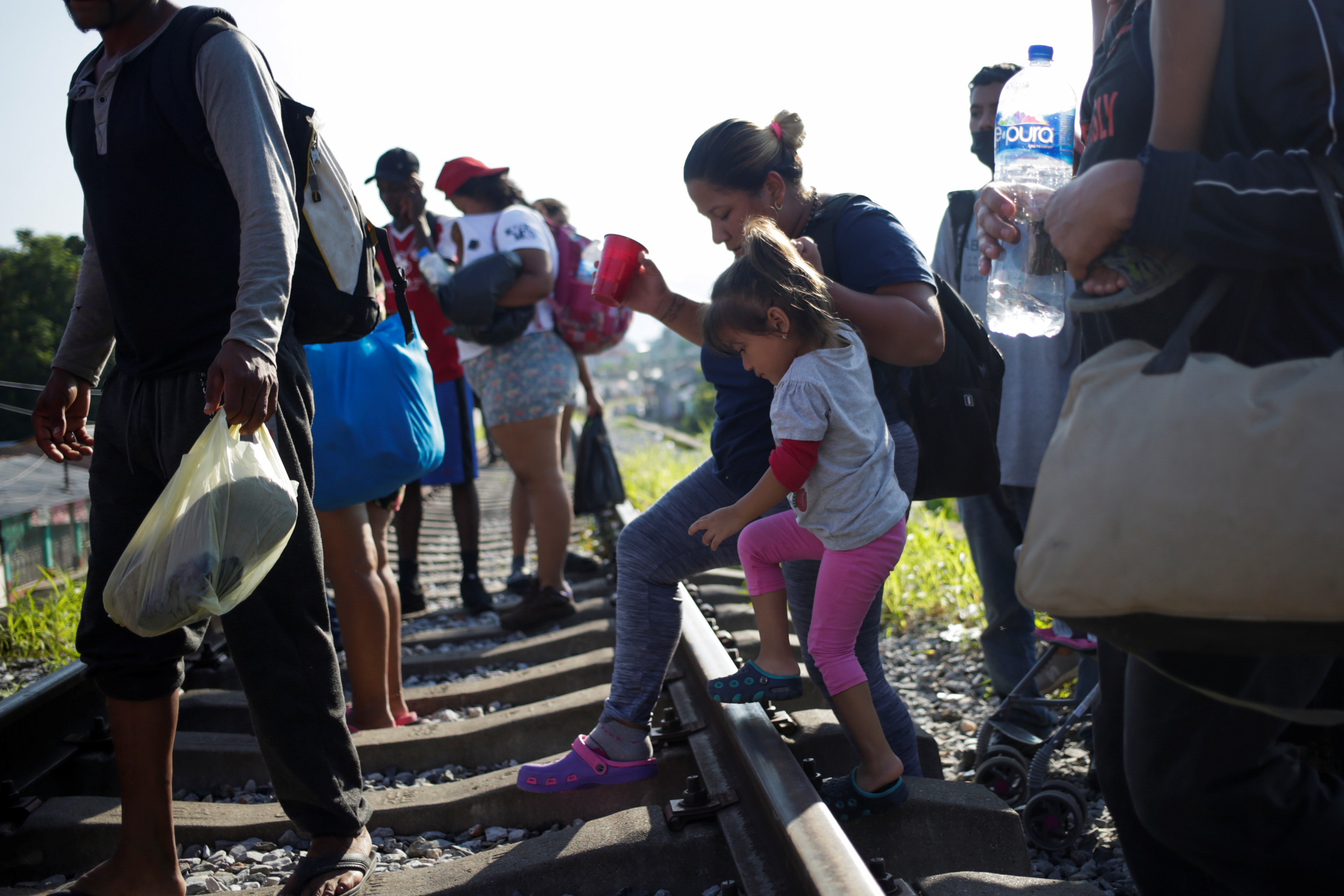 On Tuesday night, hundreds of migrants gathered in Huixtla, a city in the southern Mexican state of Chiapas to rest and receive medical attention before resuming their journey north