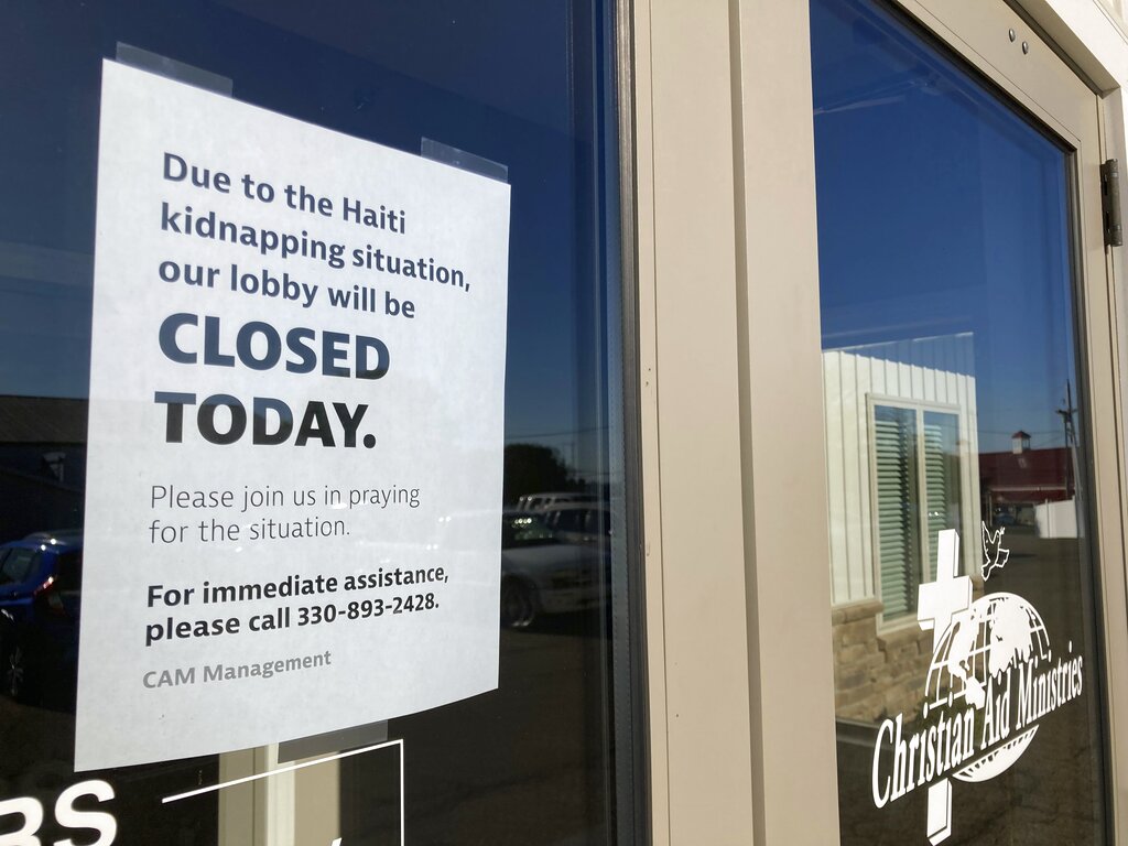 The US-based missionary group Christian Aid Ministries headquarters in Ohio was closed on Monday due to the kidnapping of 12 adults and five children over the weekend by a gang notorious for killings and extortion