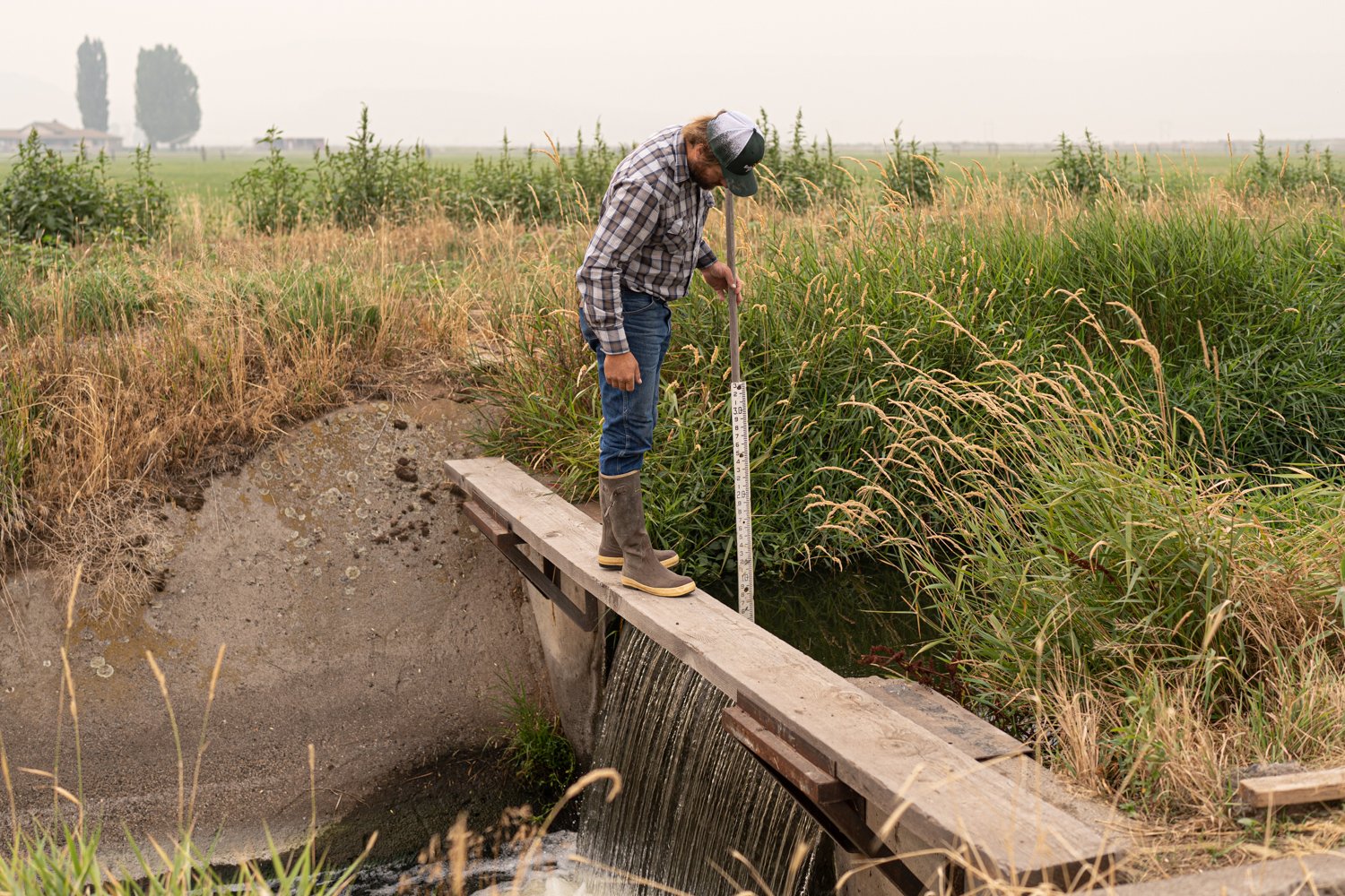 Farmer Rodney Cheyne is having to rely on water from his neighbour’s well