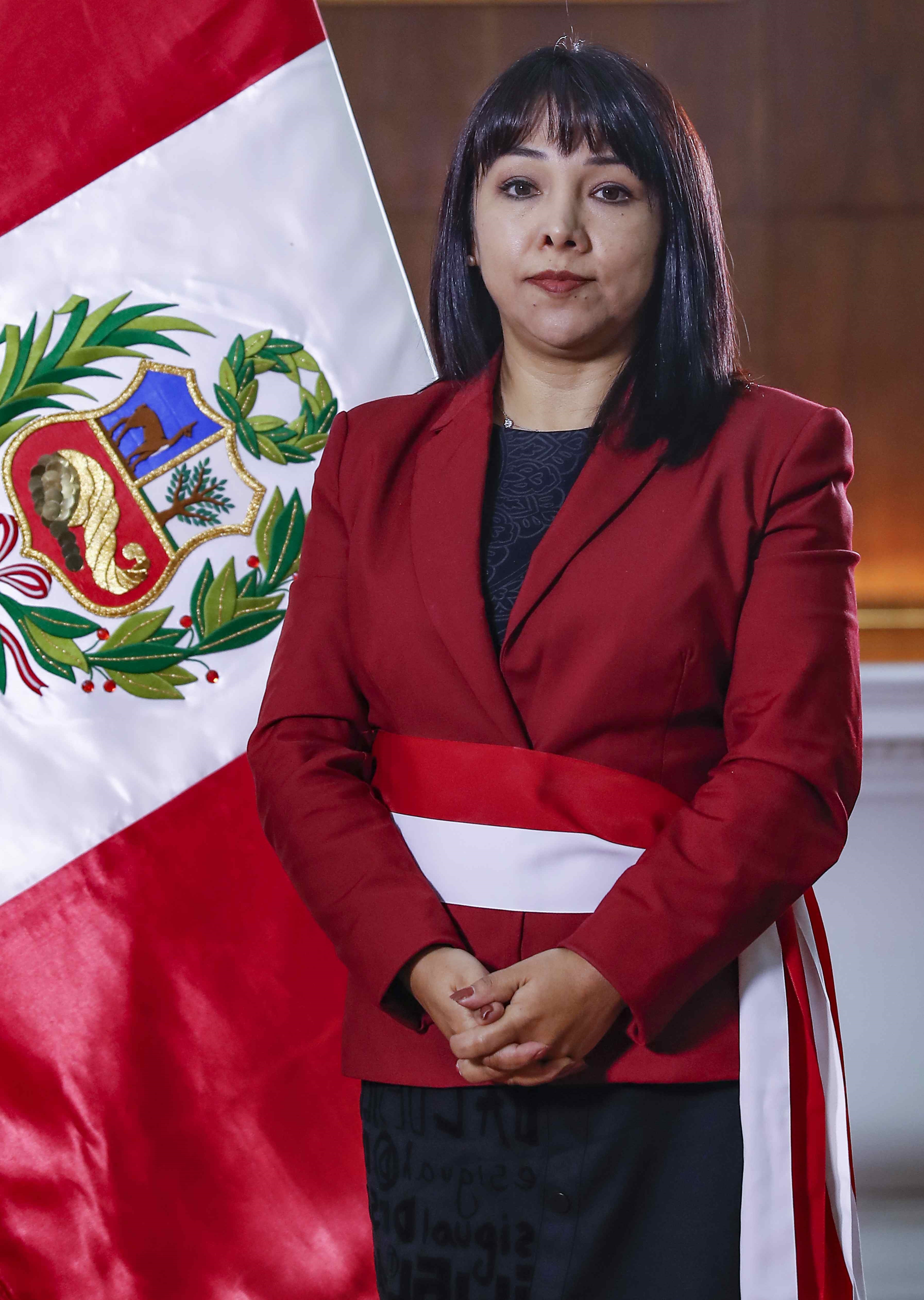 The new Peruvian Prime Minister, Mirtha Vasquez [Presidency of Peru via EPA]