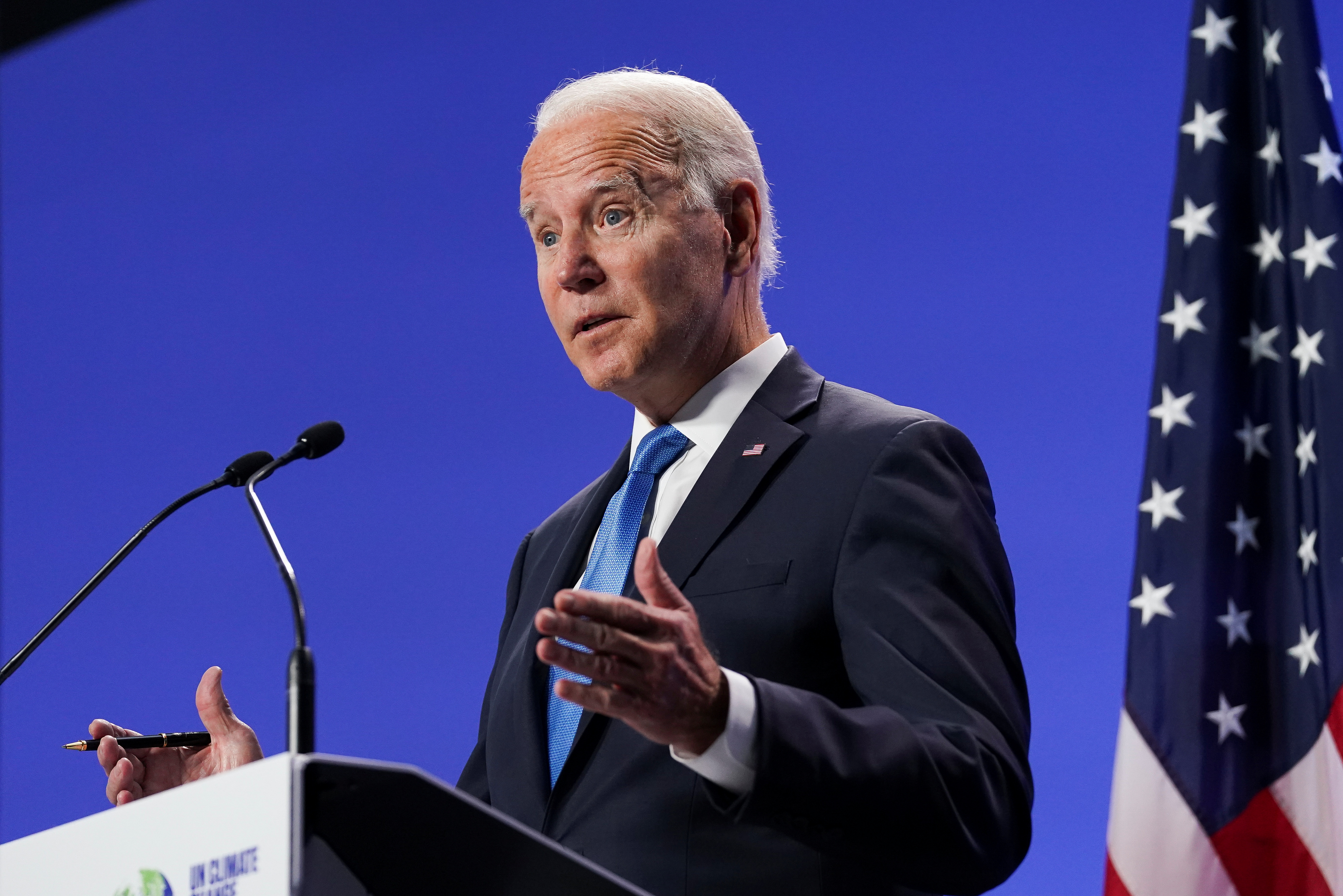 US President Joe Biden has accused China of ‘not showing up’ on climate change