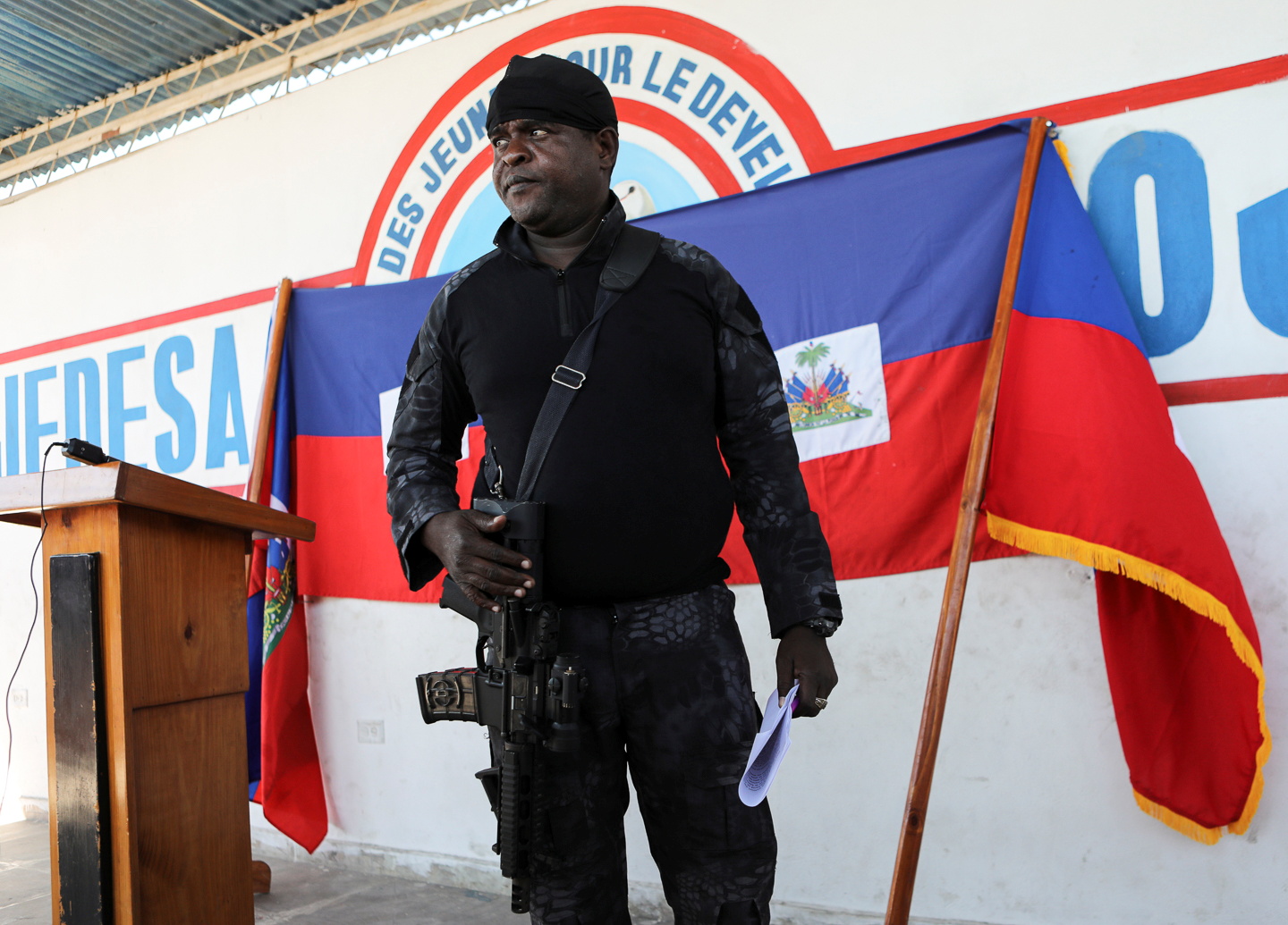 Haitian gang leader Jimmy 'Barbecue' Cherizier
