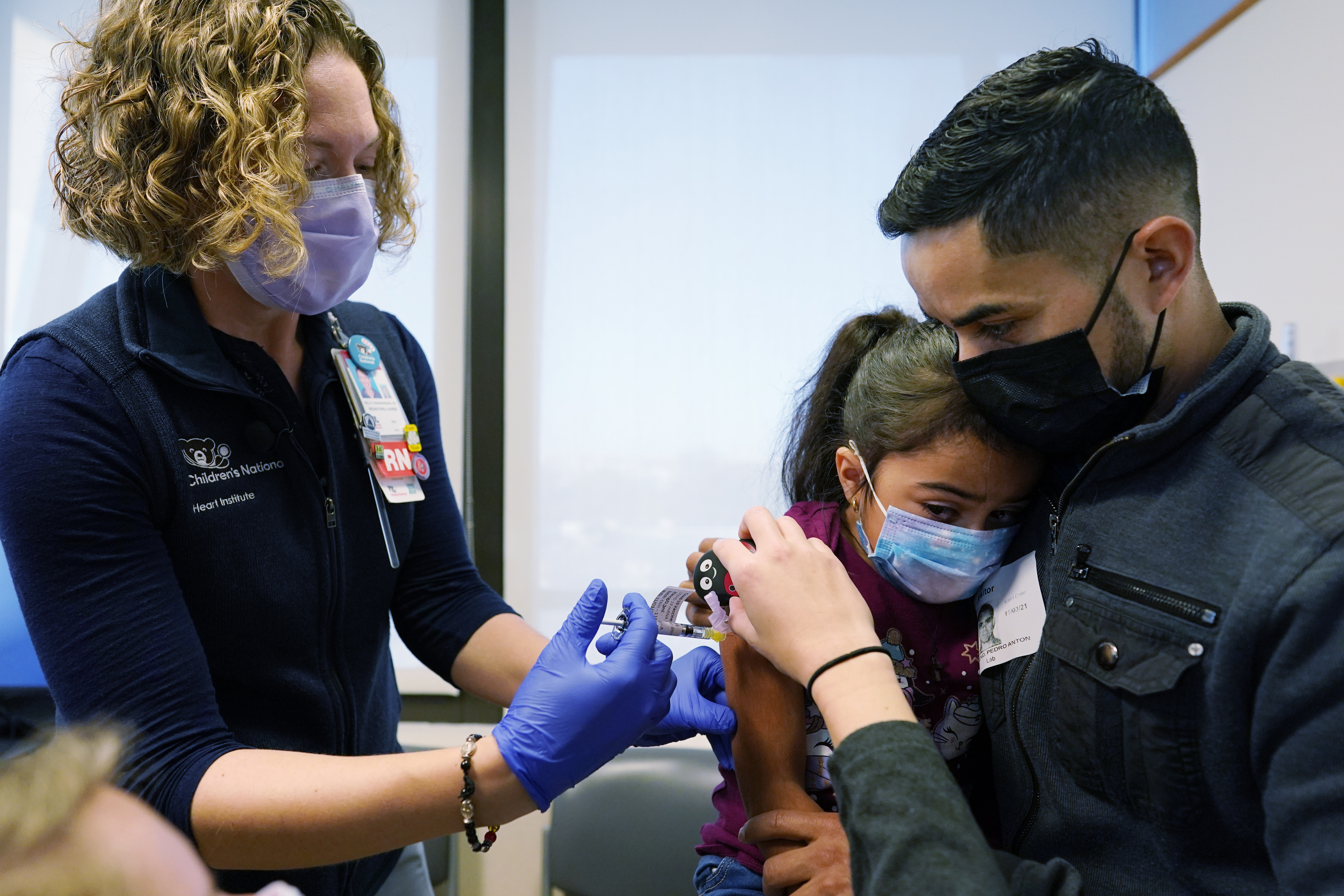 The Pfizer-BioNTech vaccines for children aged five to 11 are one-third the dose given to older children and adults