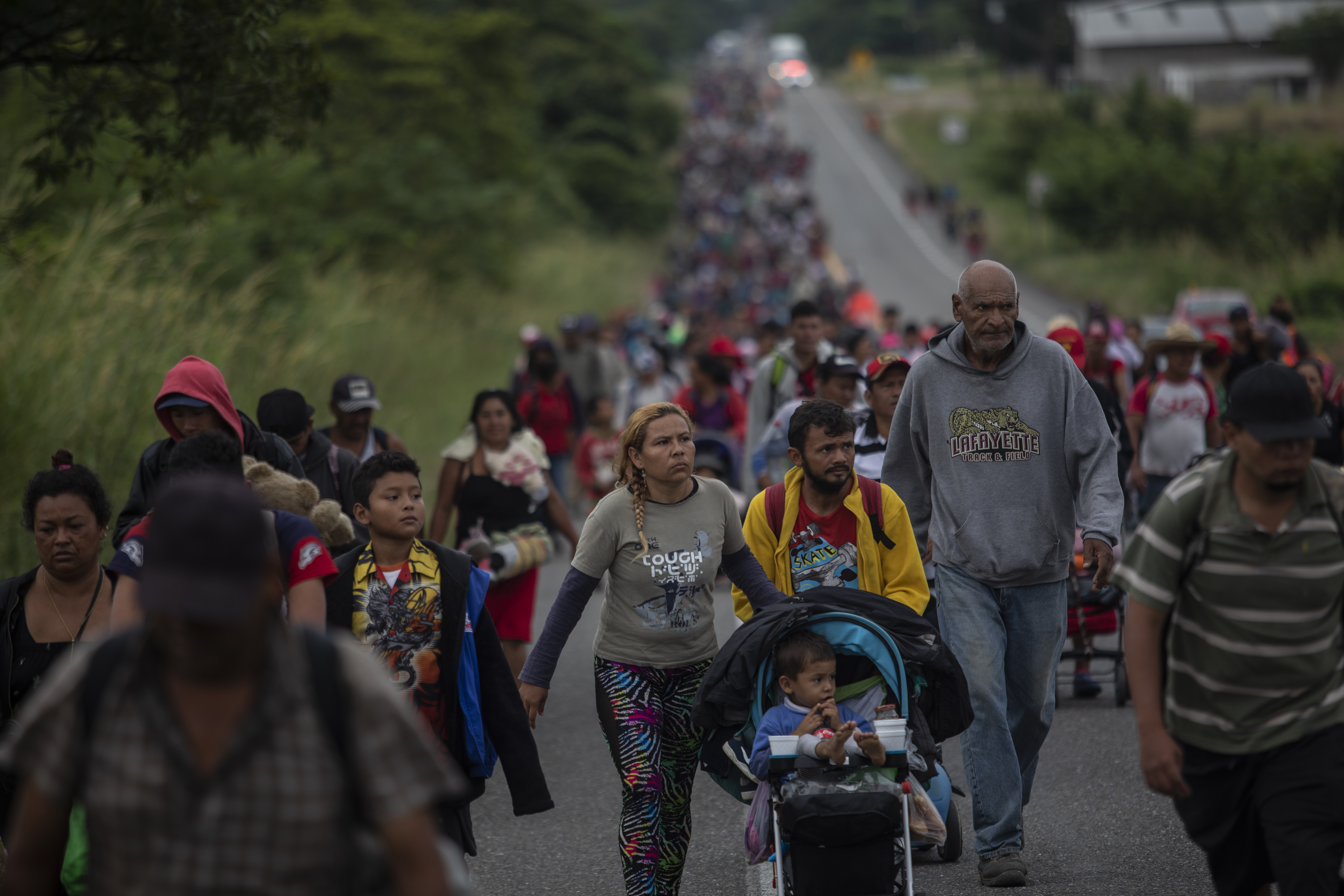 The US-Mexico border is seeing record-high numbers of migrants, mostly from Central America and the Caribbean, who are fleeing poverty and political instability