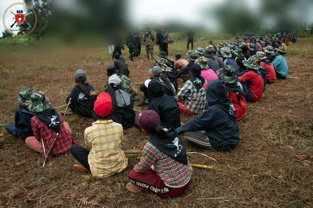 Women attend a PDF training session. Those Al Jazeera spoke to said they had become tougher as a result of the training and were determined to show they were as strong as the men [Supplied]