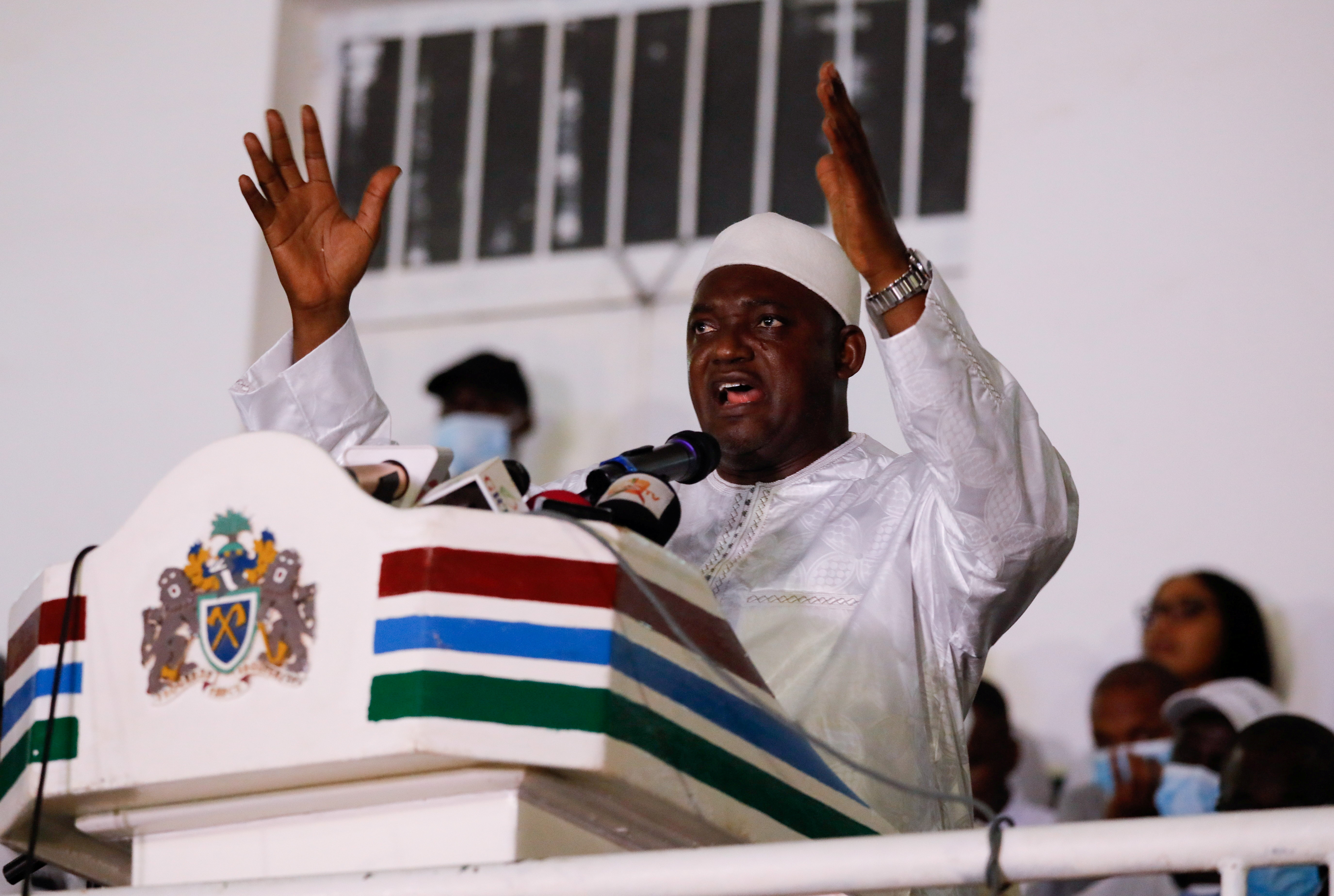 Gambia’s president Adama Barrow