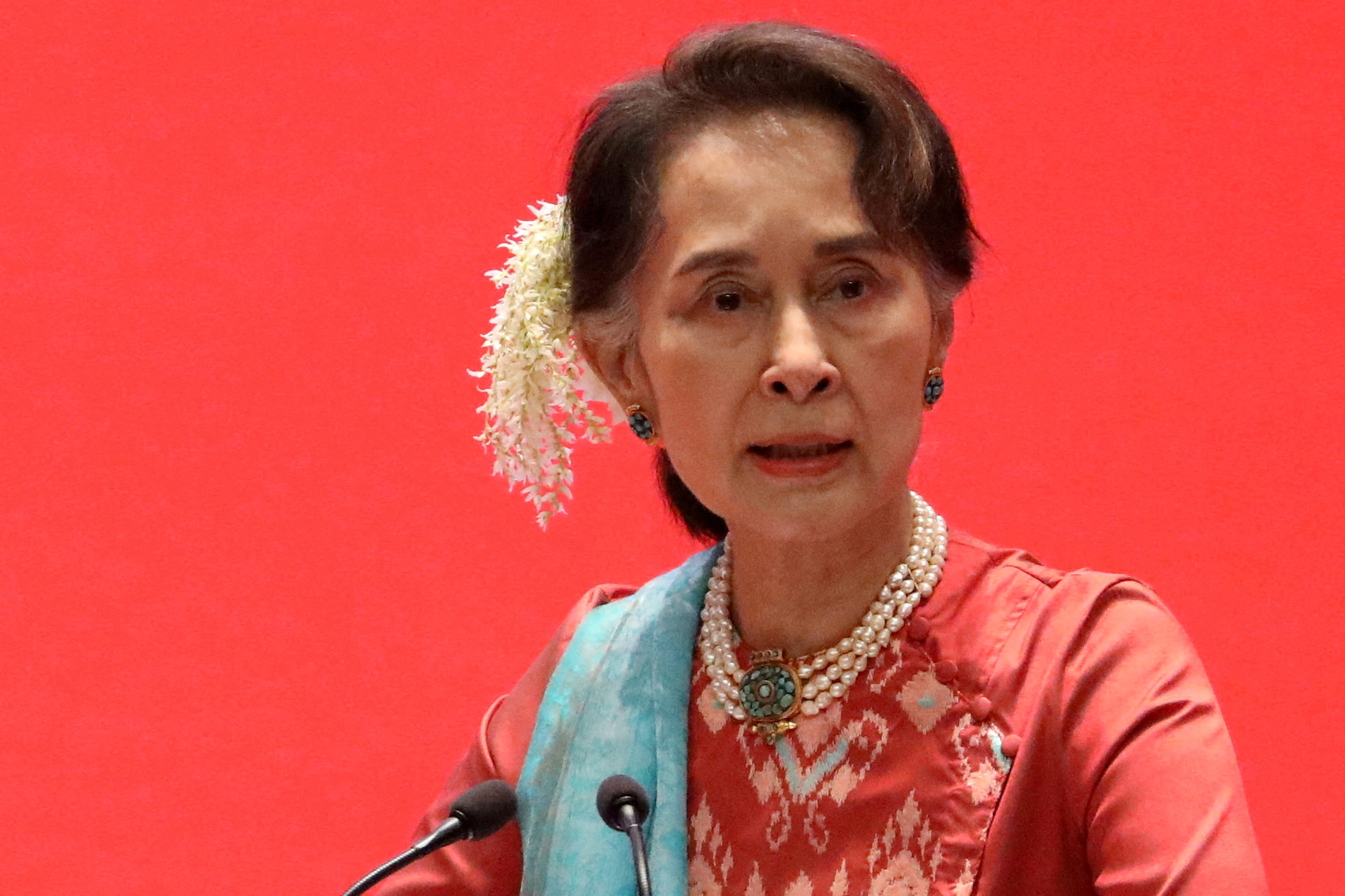 Myanmar's Aung San Suu Kyi spent years under house arrest under a previous military government. [File: Ann Wang/Reuters]