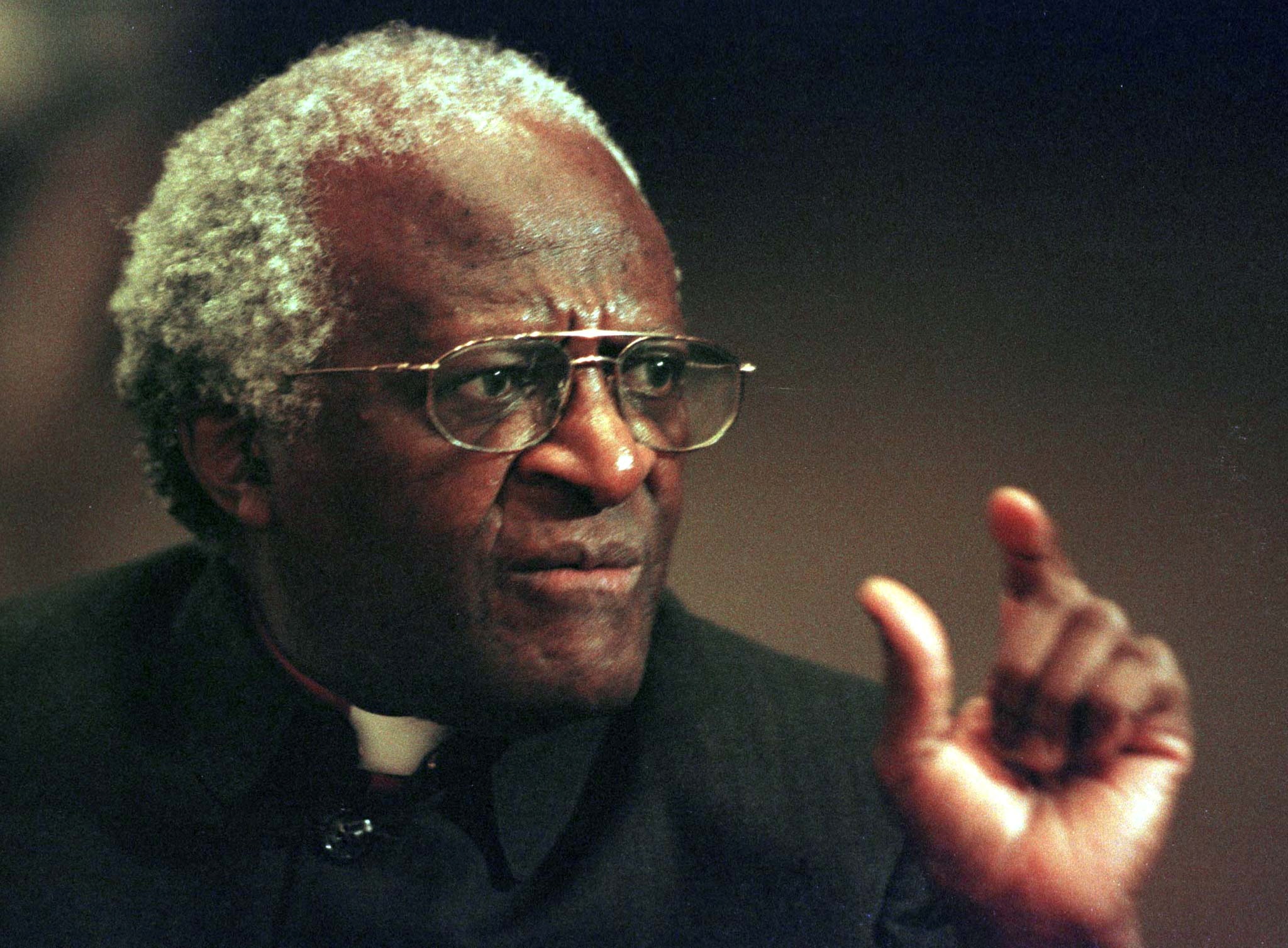 Archbishop Tutu chairing South Africa’s Truth and Reconciliation Commission