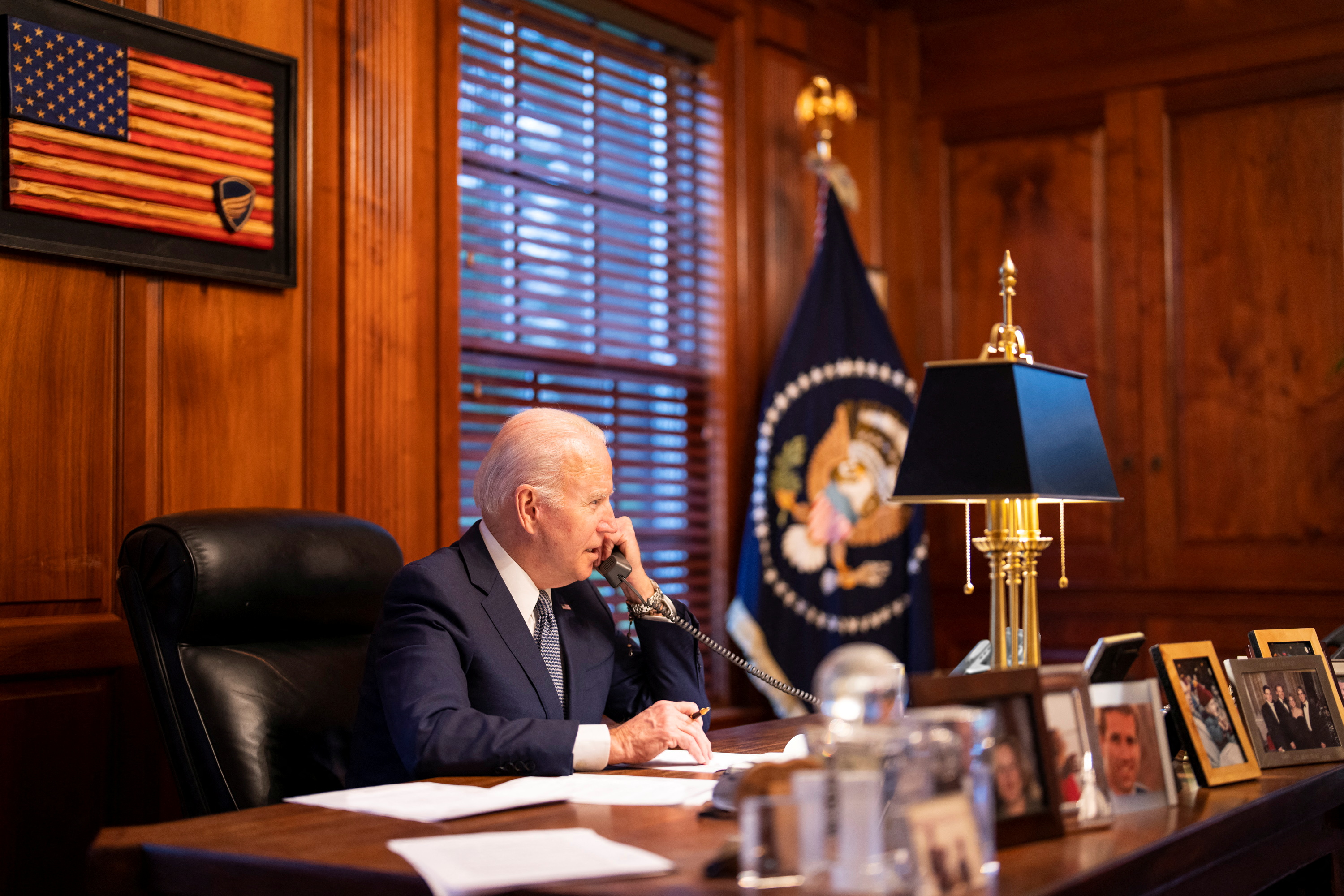 US President Joe Biden previously discussed Ukraine with Russian President Vladimir Putin. Russia has massed some 100,000 troopers at the border