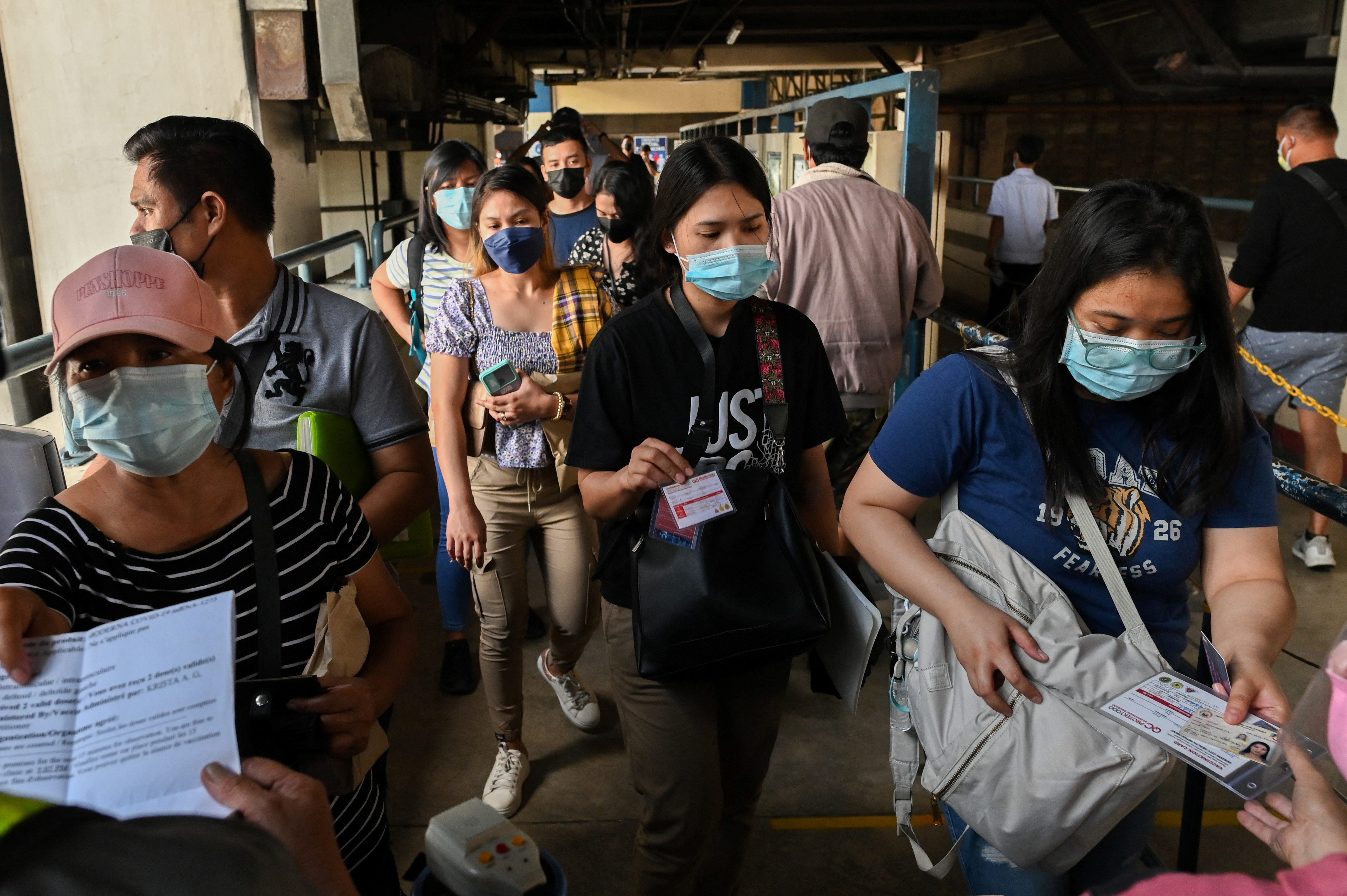 On January 17, the Philippines began banning unvaccinated people from public transport
