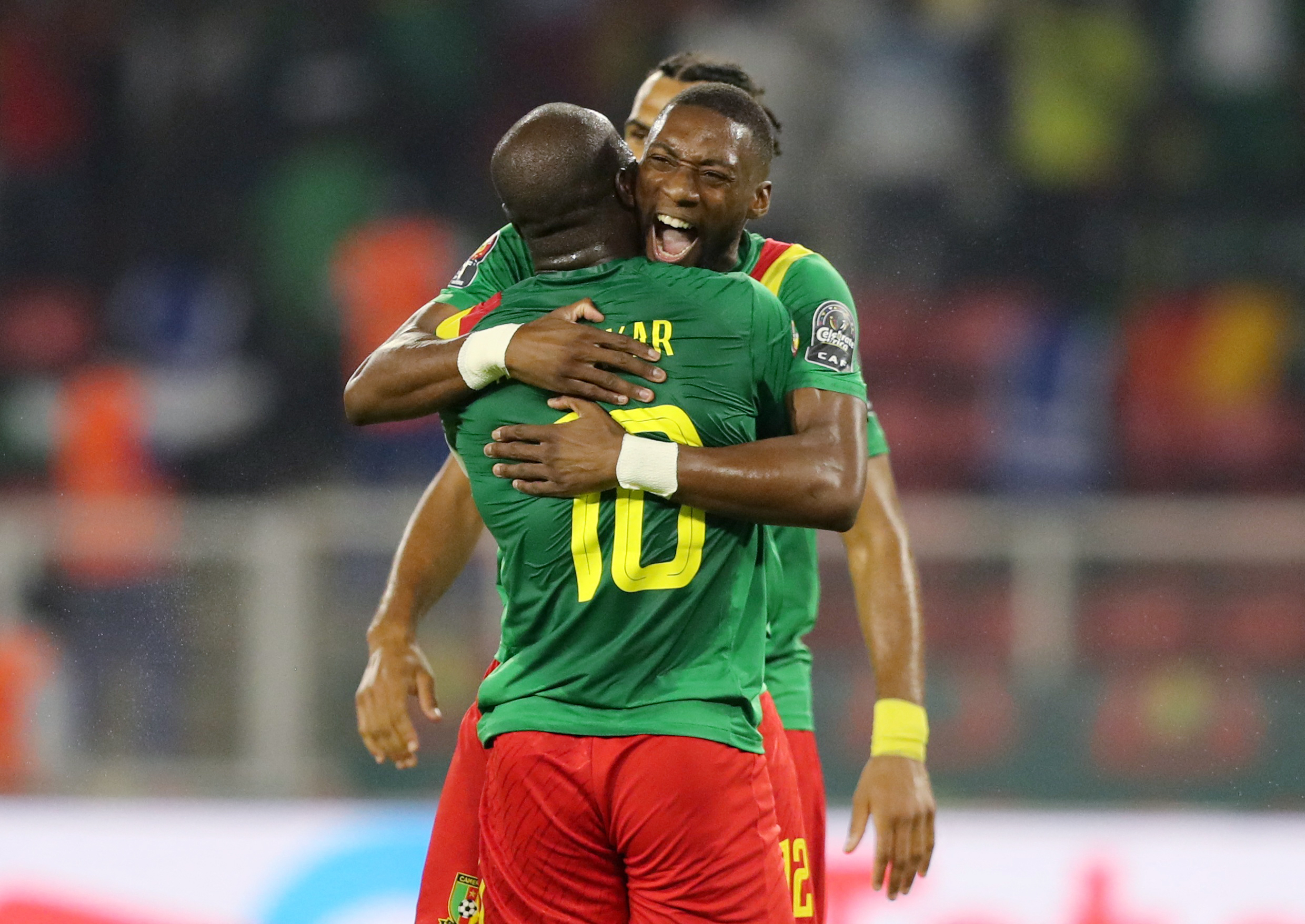 On the field, Cameroon beat Comoros to move into the quarerfinals