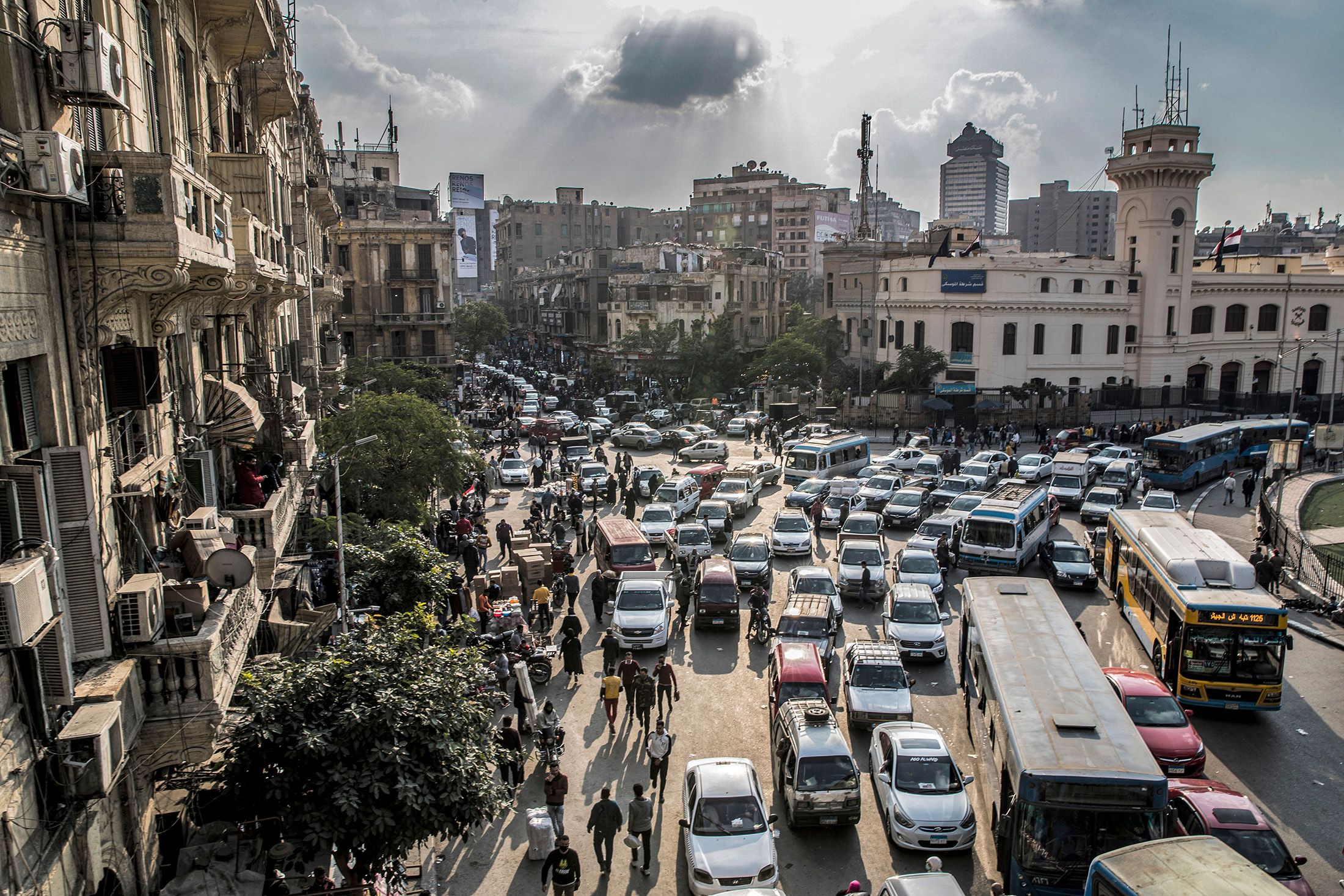 Central Attaba district of Egypt's capital Cairo.