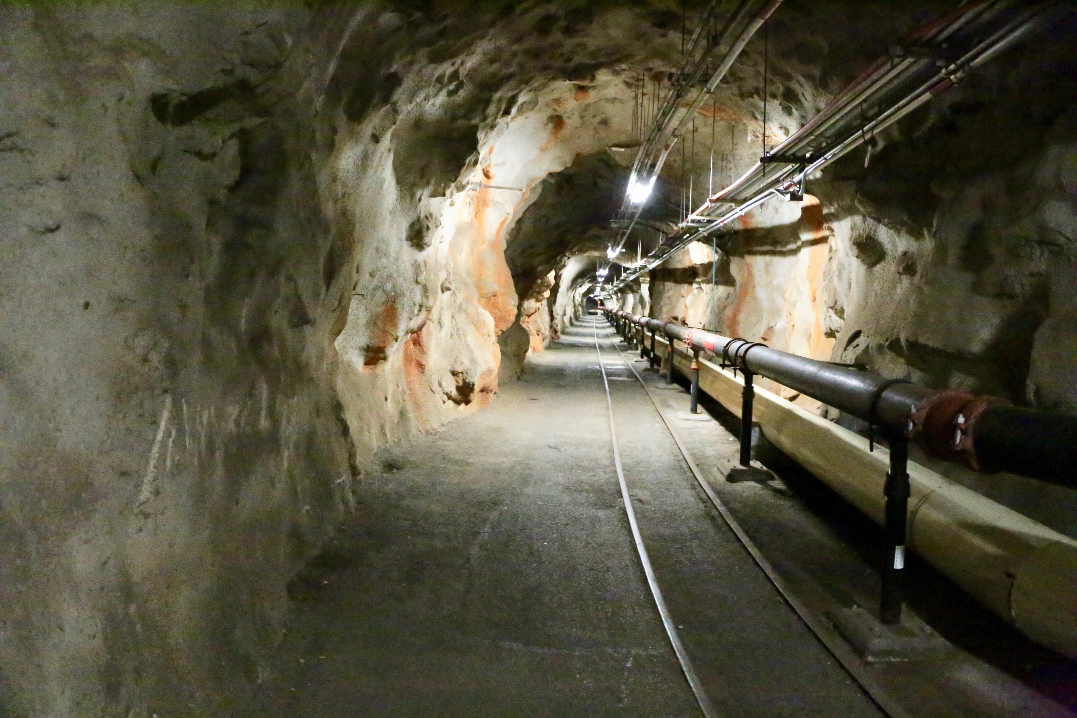 A tunnel inside the Red Hill Underground Fuel Storage Facility in Pearl Harbor