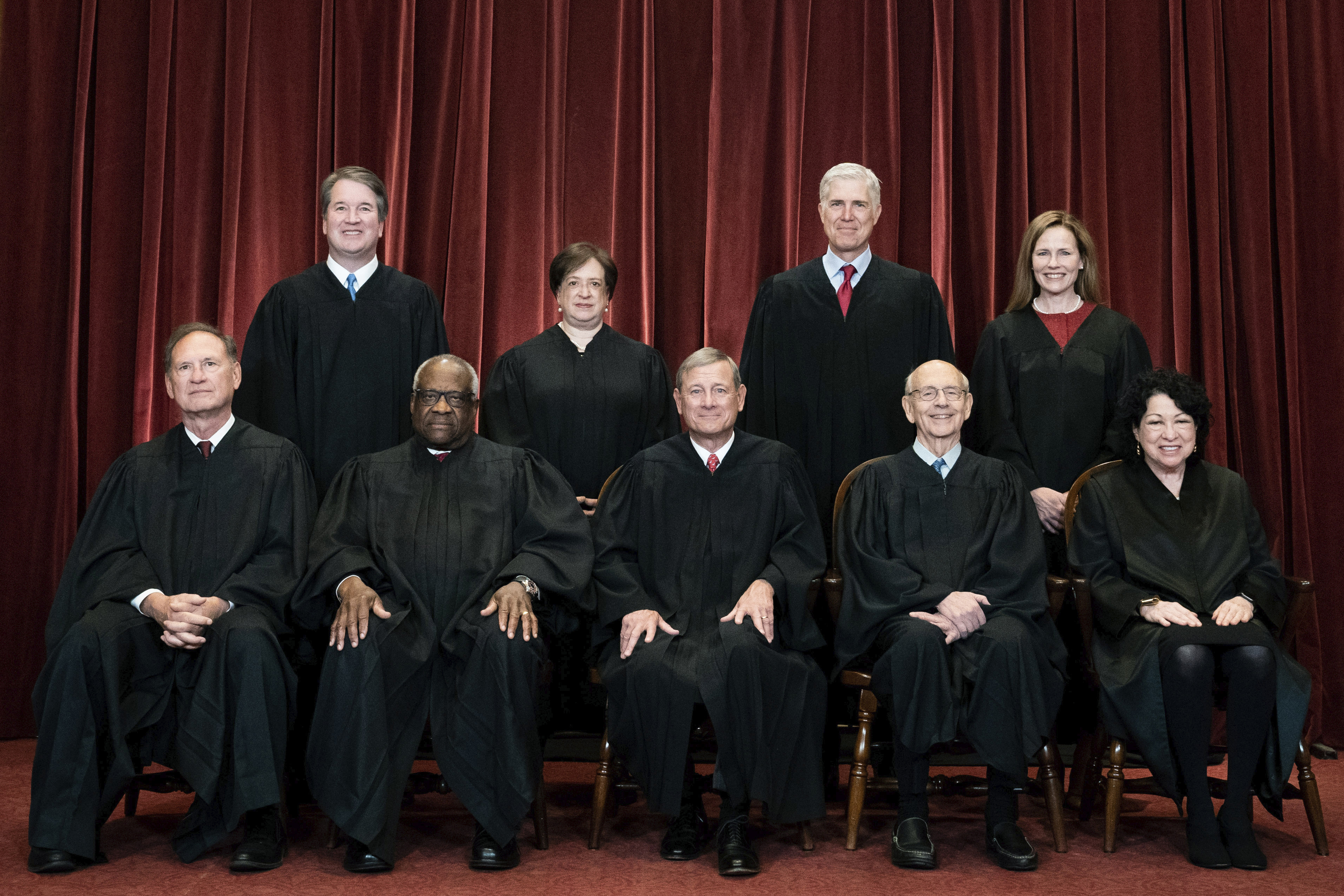 The Supreme Court ruled 6-3 with the six conservative justices in the majority and three liberal justices dissenting in blocking the broader workplace ruling.