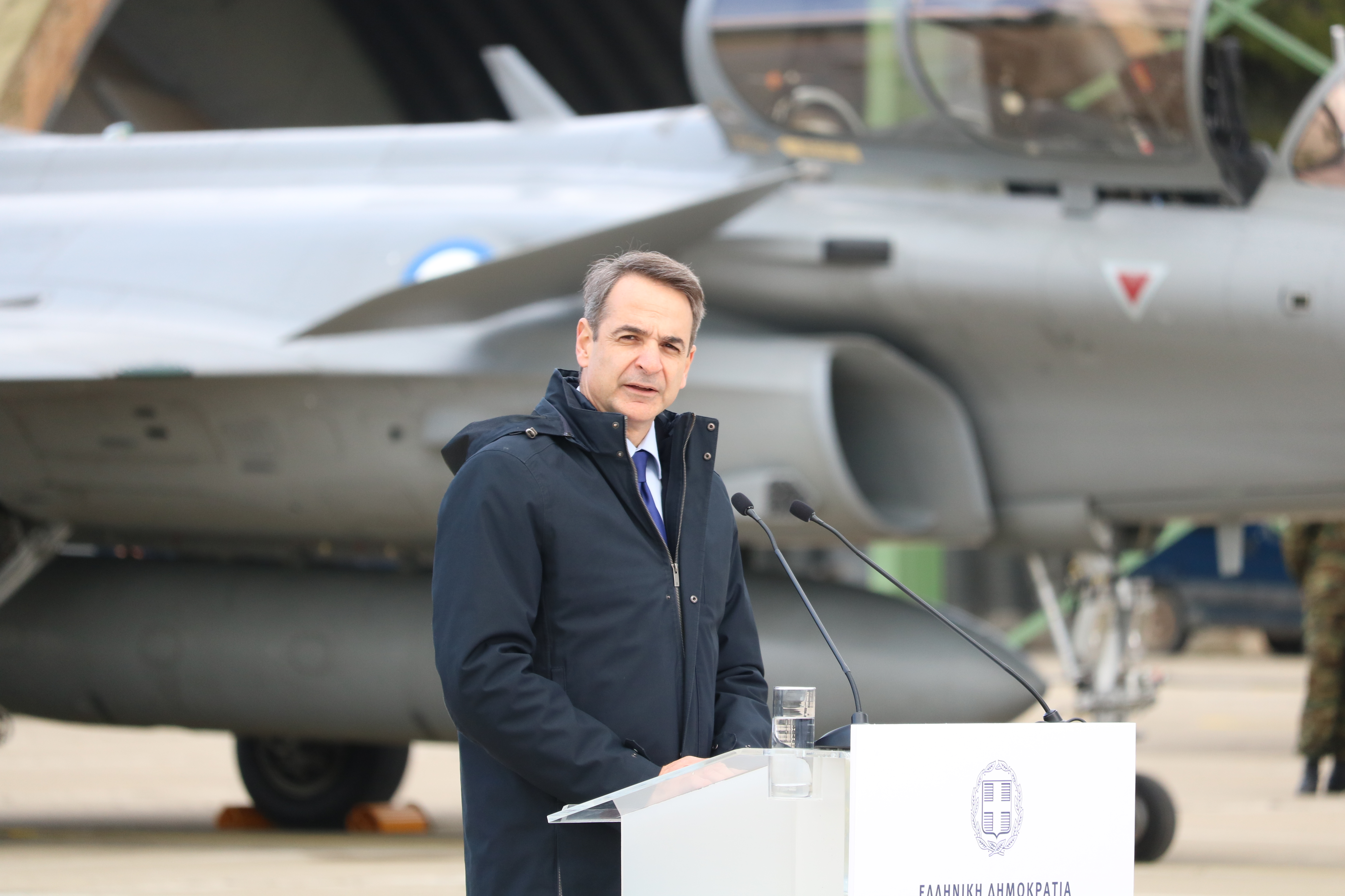 prime minister Kyriakos Mitsotakis welcomes the aircraft as the linchpin of a new Greek-French relationship