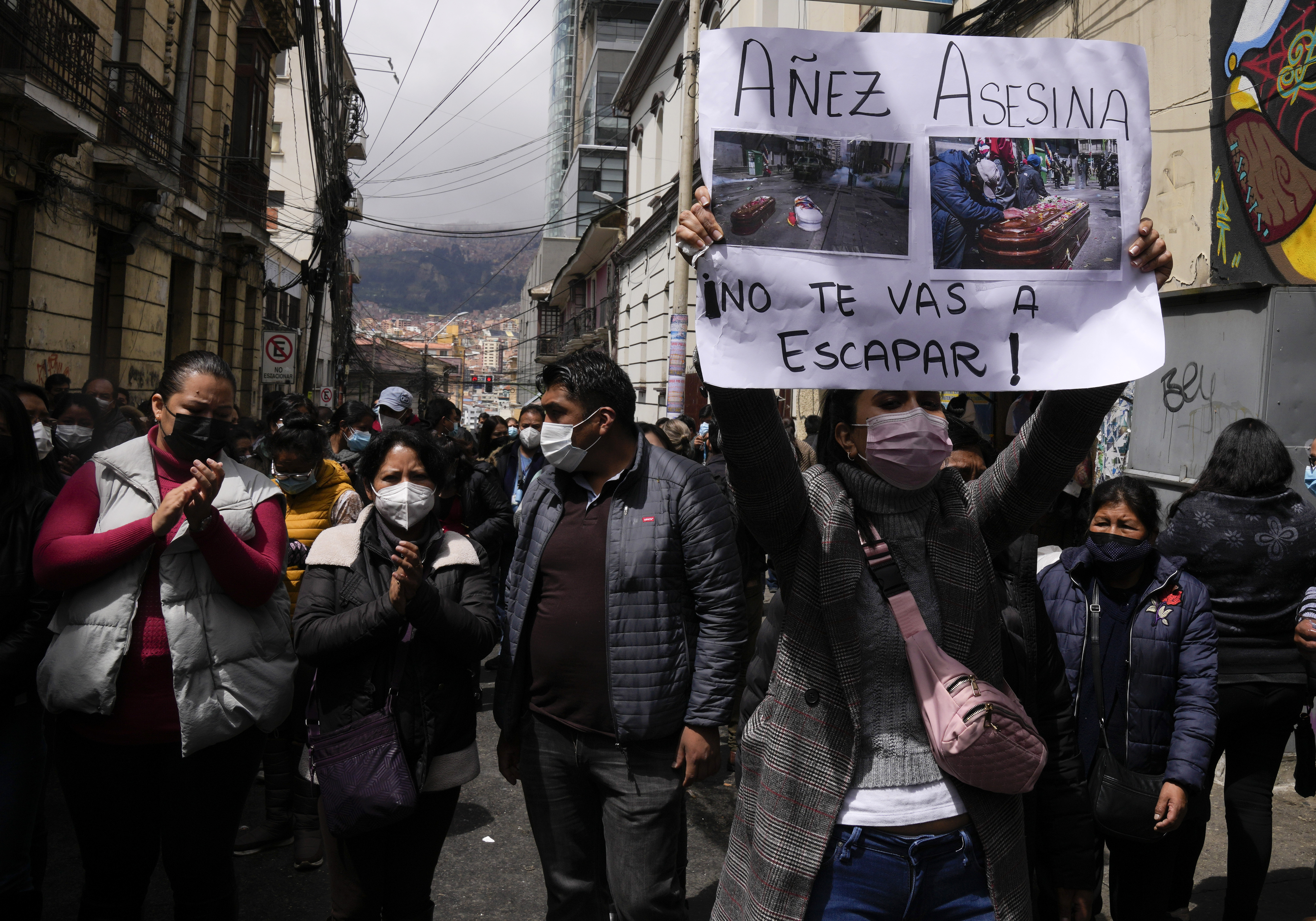 Jeanine Anez is also accused of genocide over two incidents in November 2019 in which a total of 22 people were killed during clashes with the police