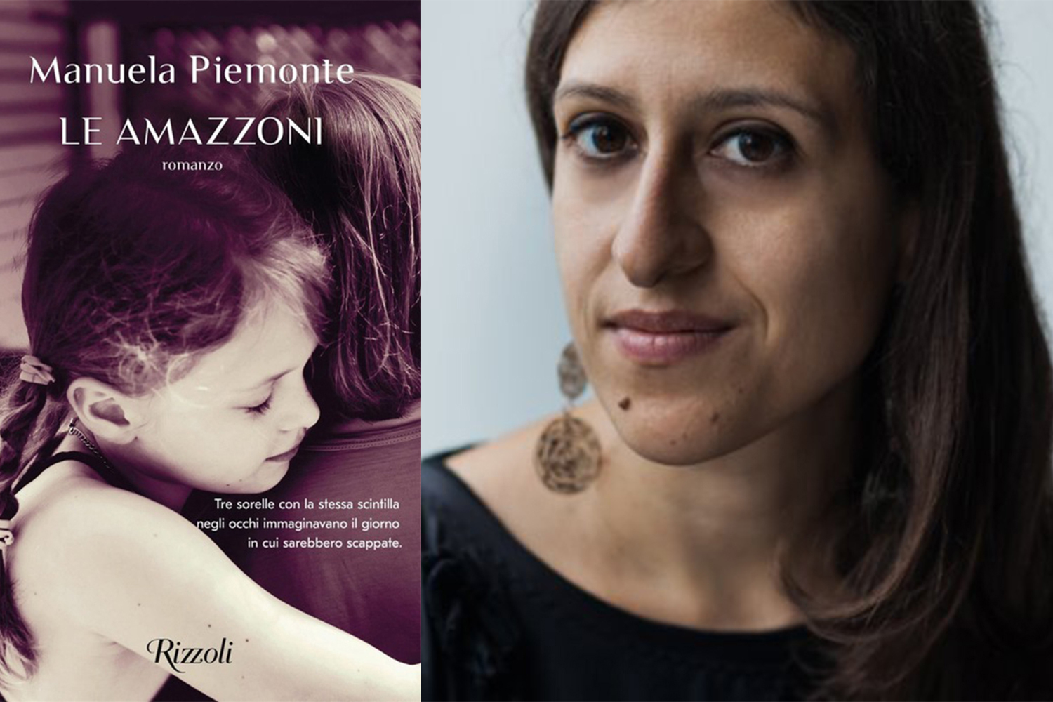 Manuela Piemonte and her novel, Le Amazzoni [Courtesy of Manuela Piemonte]