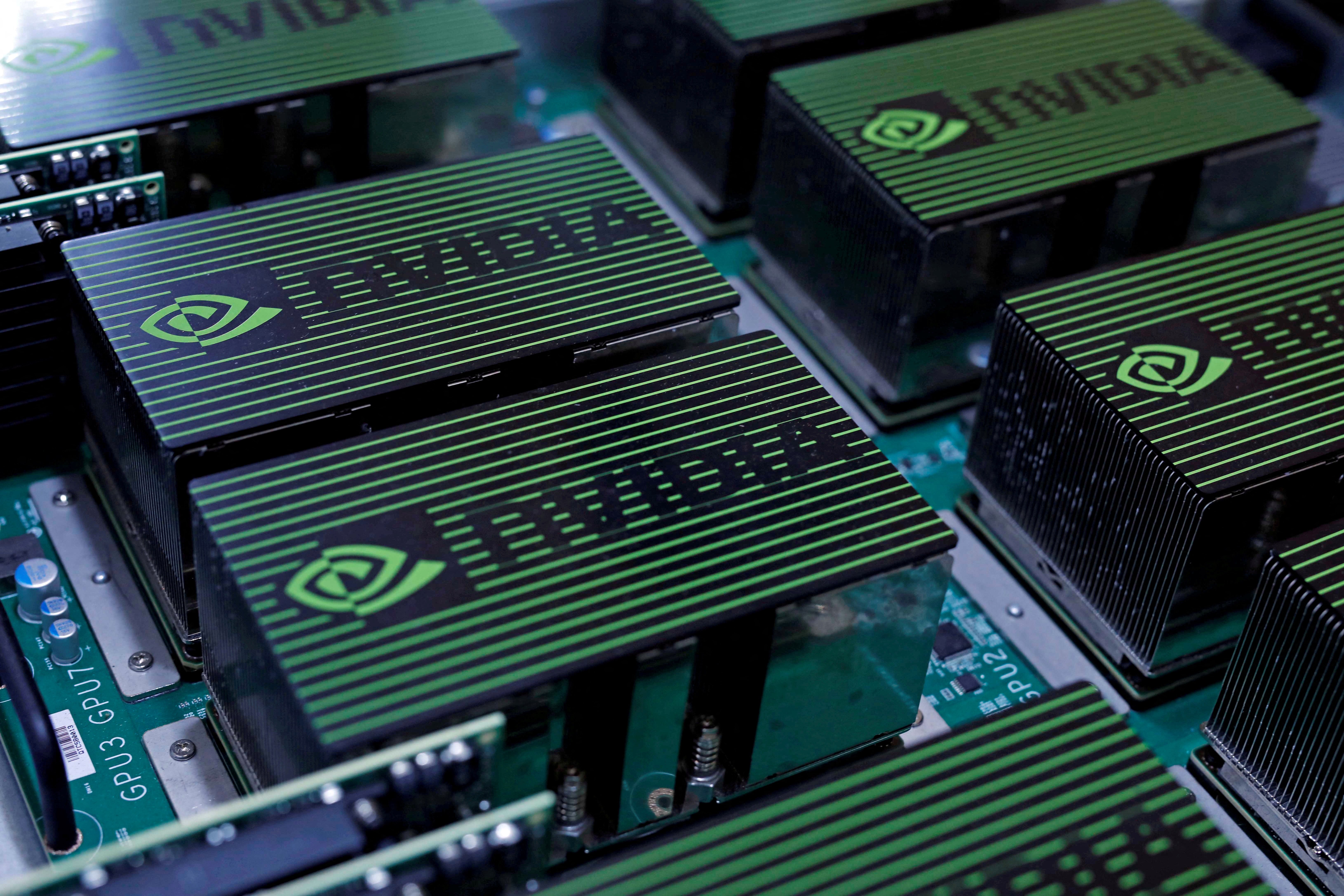 The logo of Nvidia Corporation