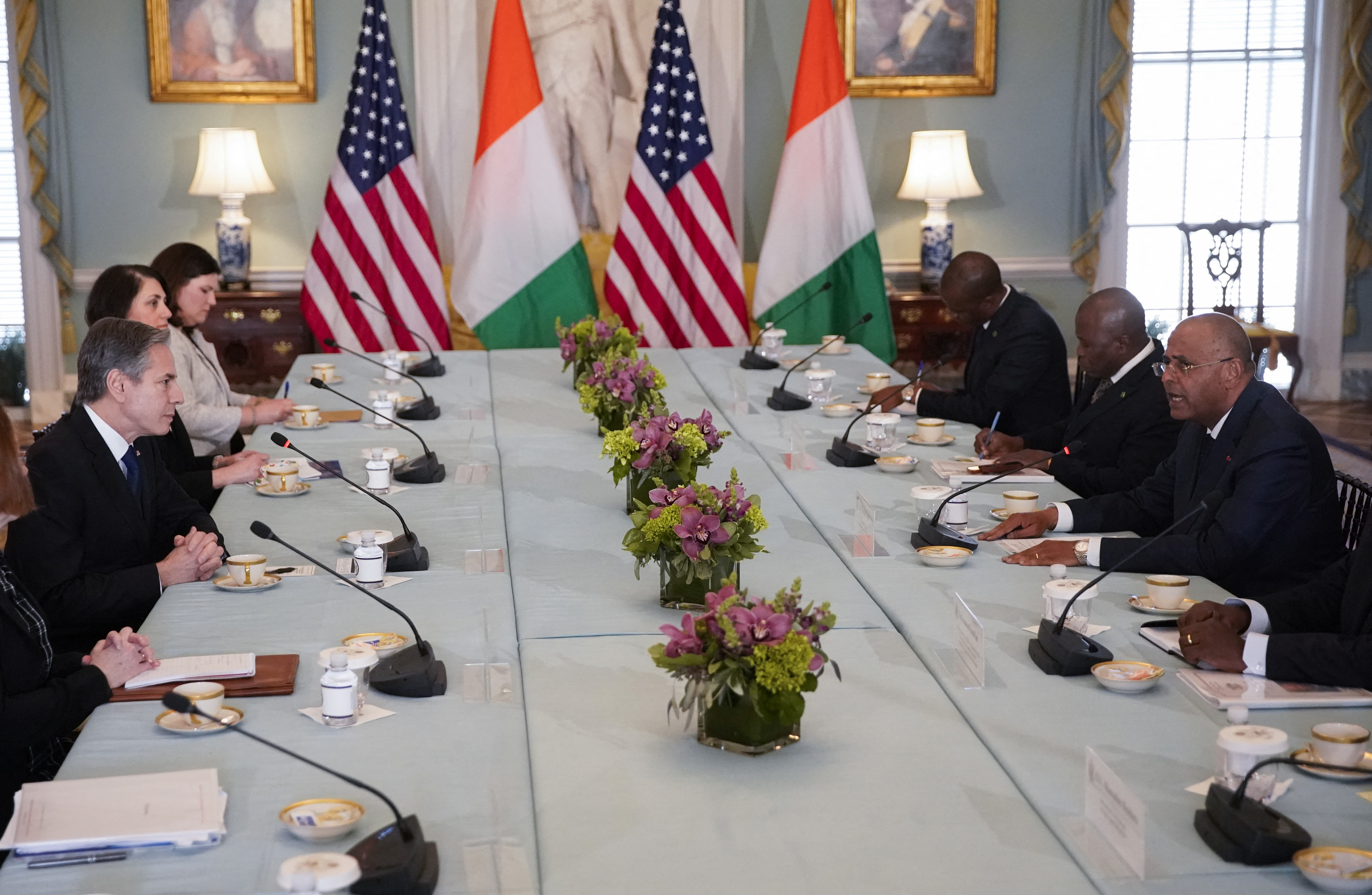 Blinken with Ivory Coast PM Achi
